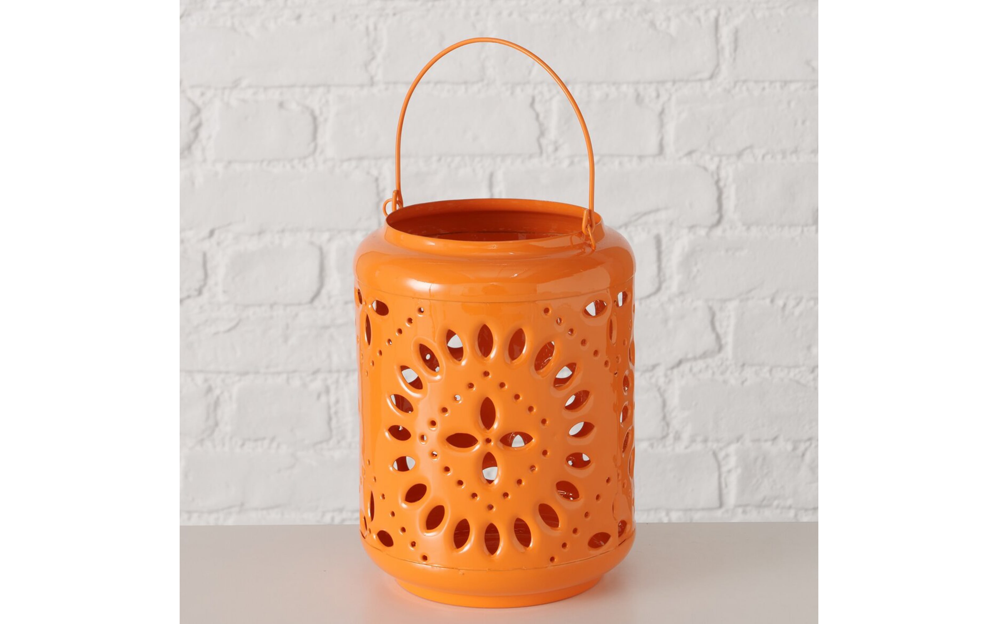 Windlicht Festival, orange, 20 cm