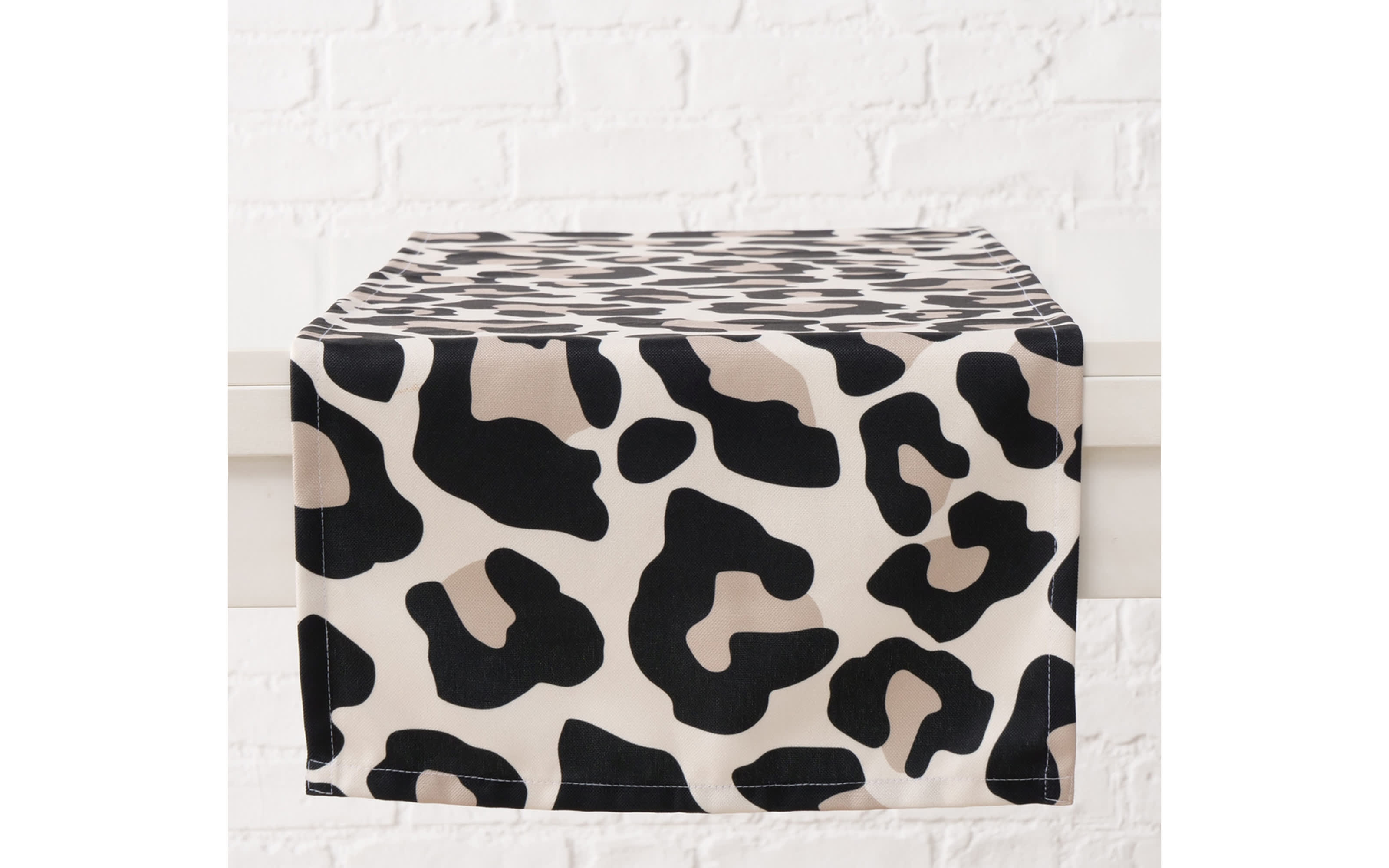 Tischläufer Leony, schwarz/braun, 140 cm