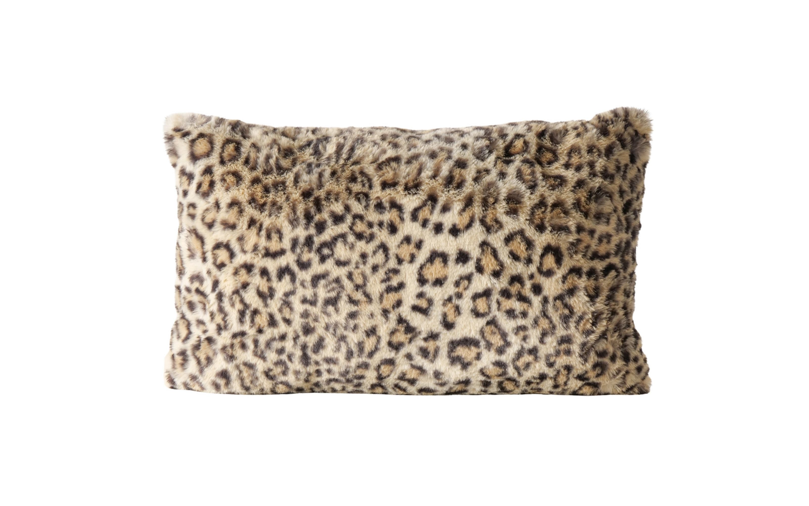 Kissen Leony, braun/schwarz, 30 x 48 cm