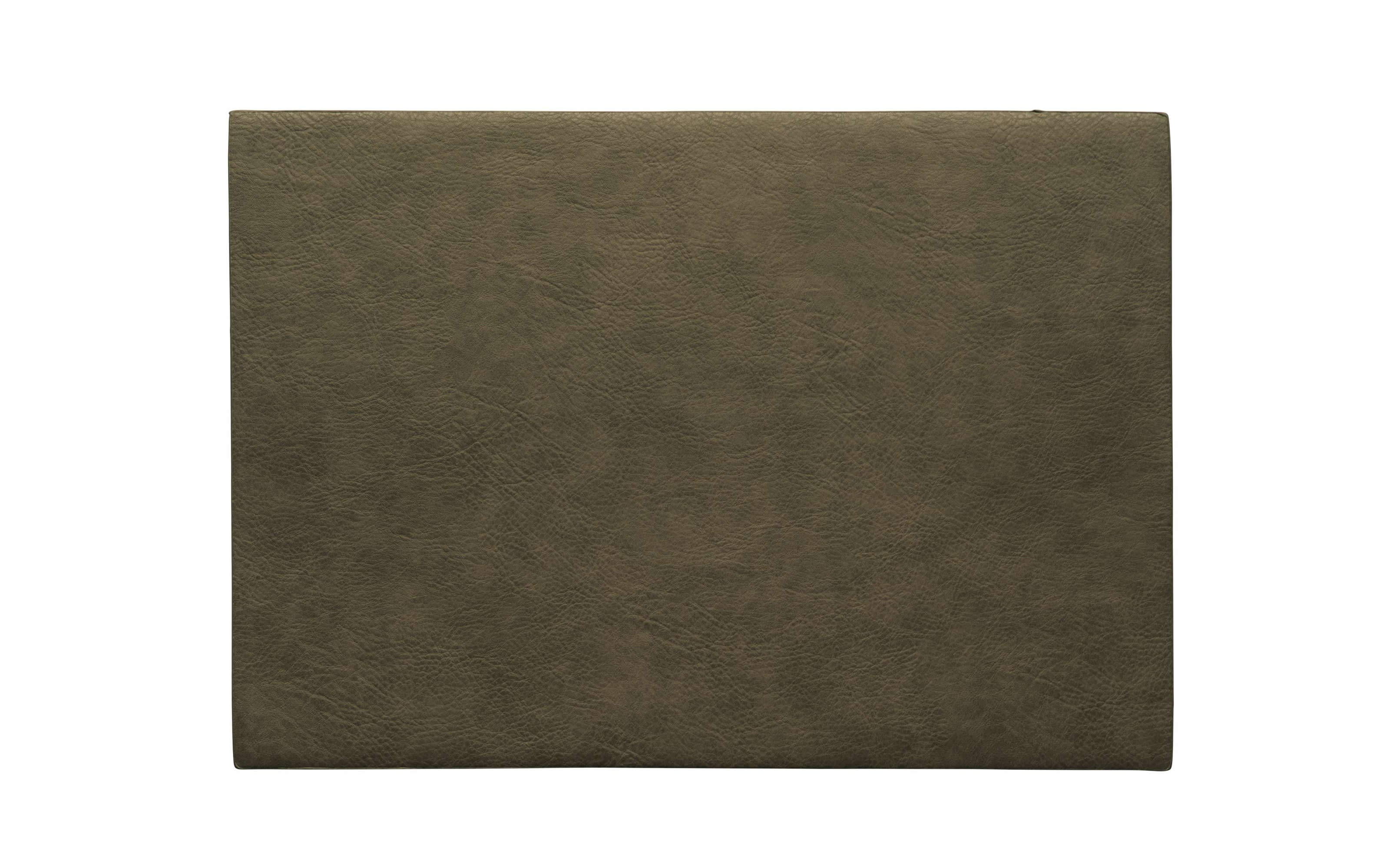 Tischset vegan Leder, khaki, 46x33cm