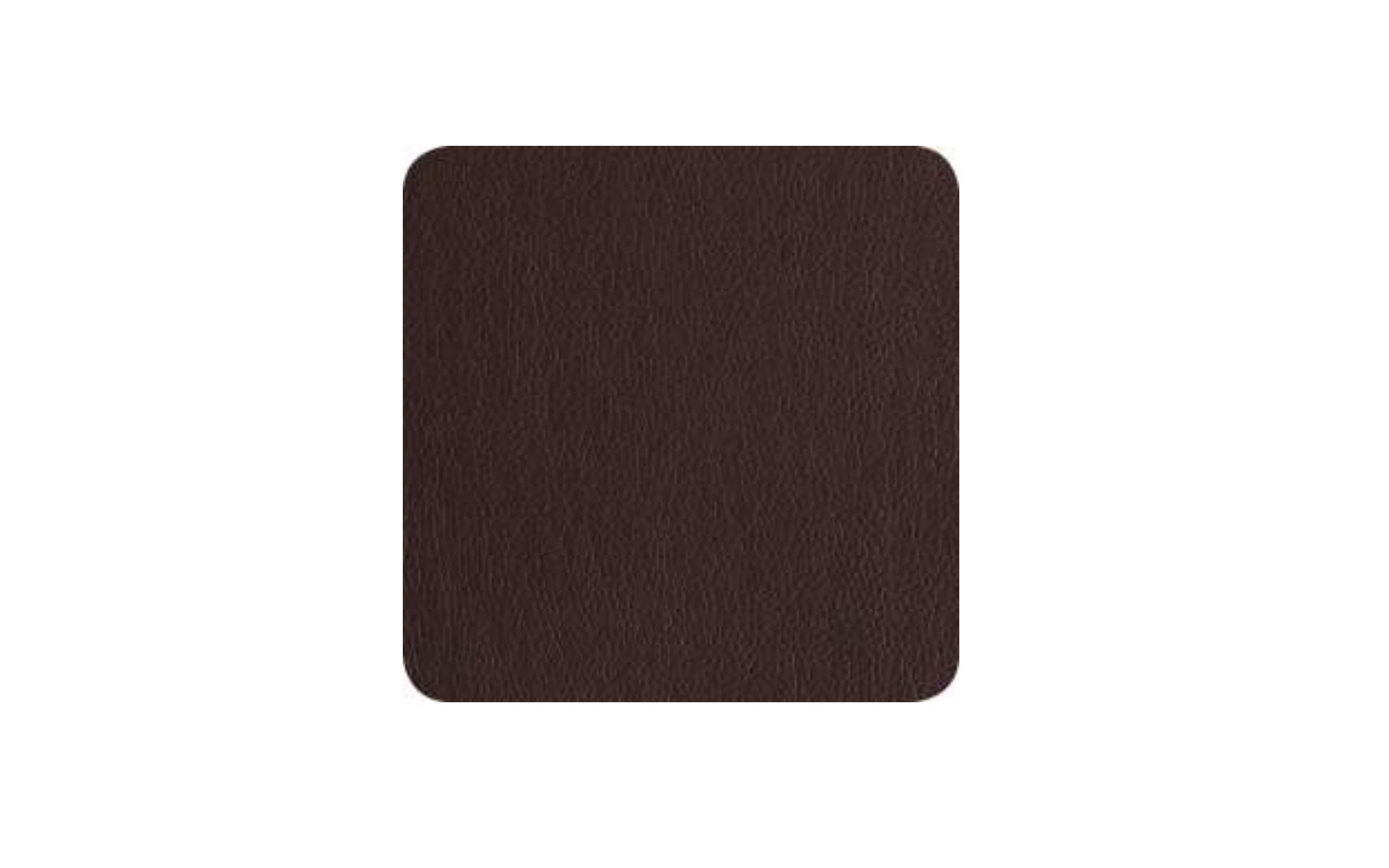 Untersetzer leather optic, schoko, 4-teilig