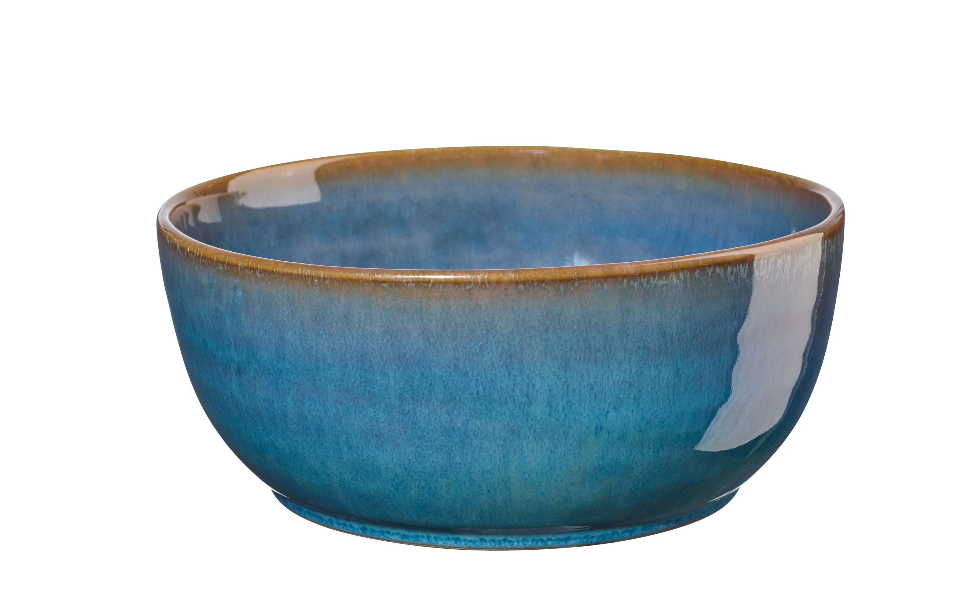 Poke Bowl curacao, Steinzeug, blau, 18 cm