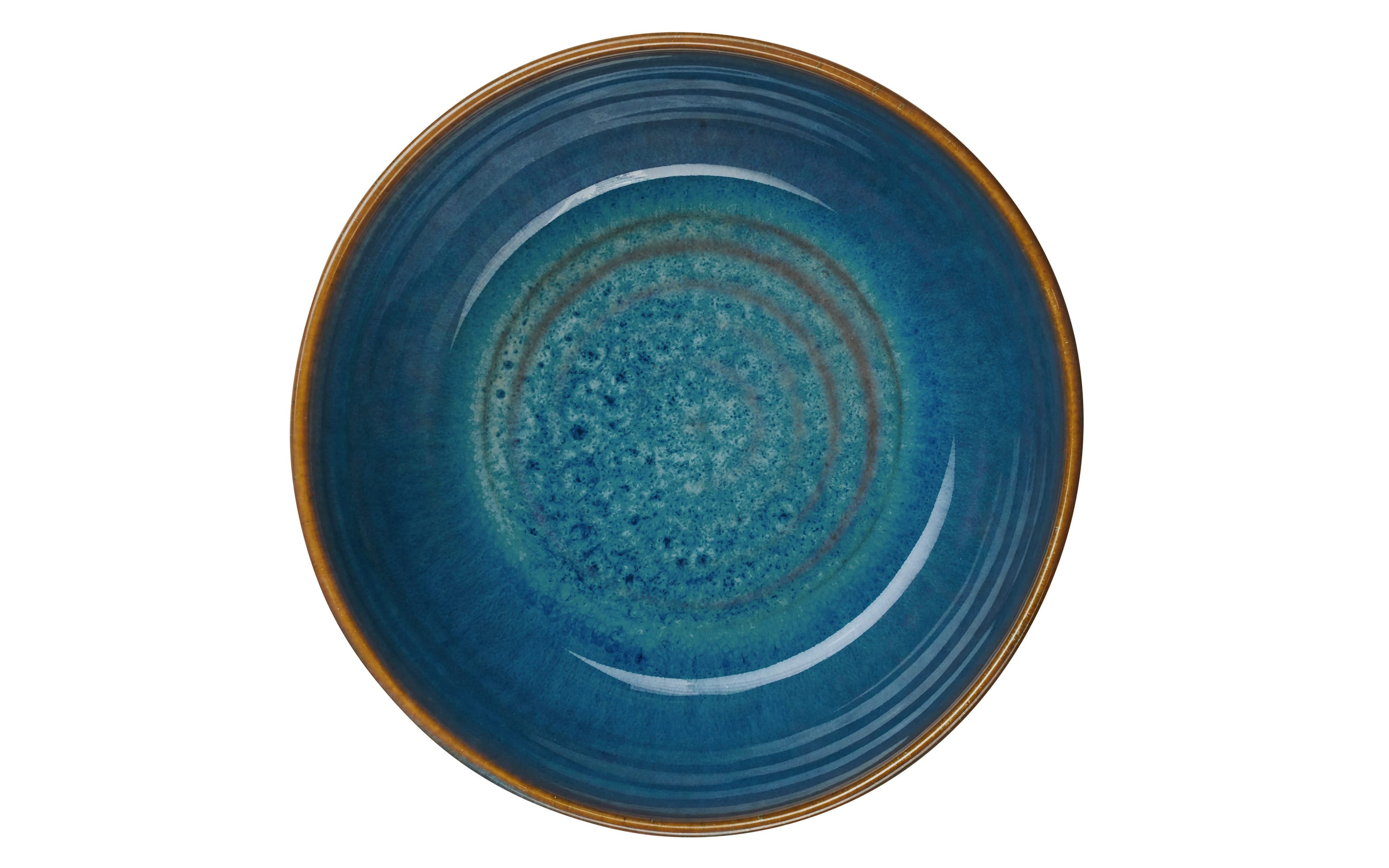 Poke Bowl curacao, Steinzeug, blau, 18 cm