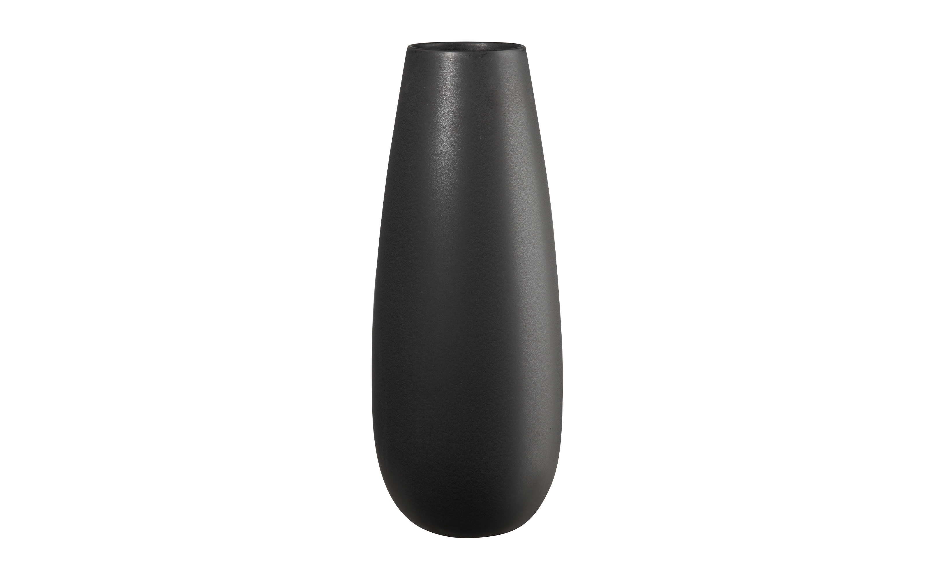 Vase ease, Steingut, black iron, 60 cm