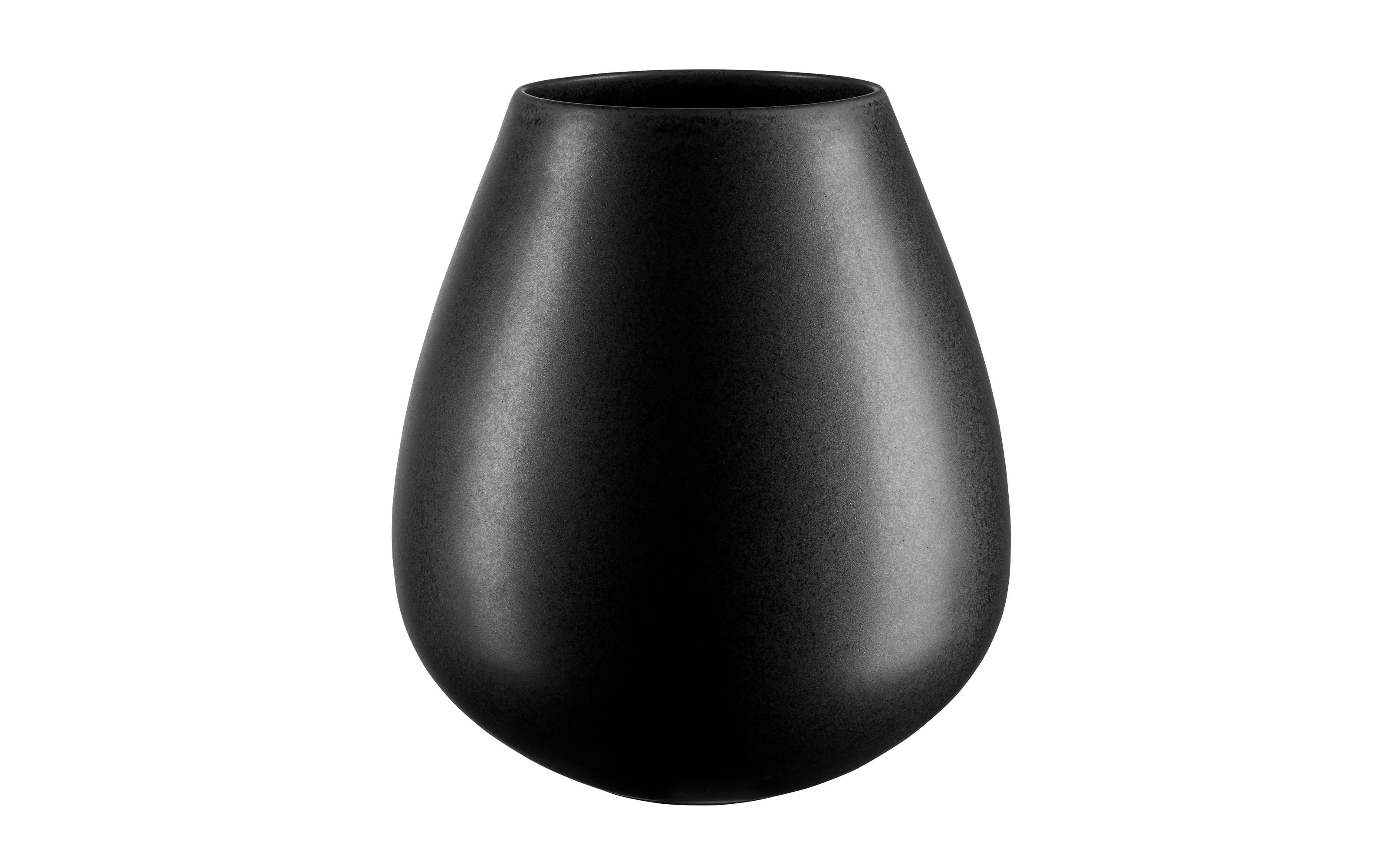 Vase ease, Steingut, black iron, 32 cm