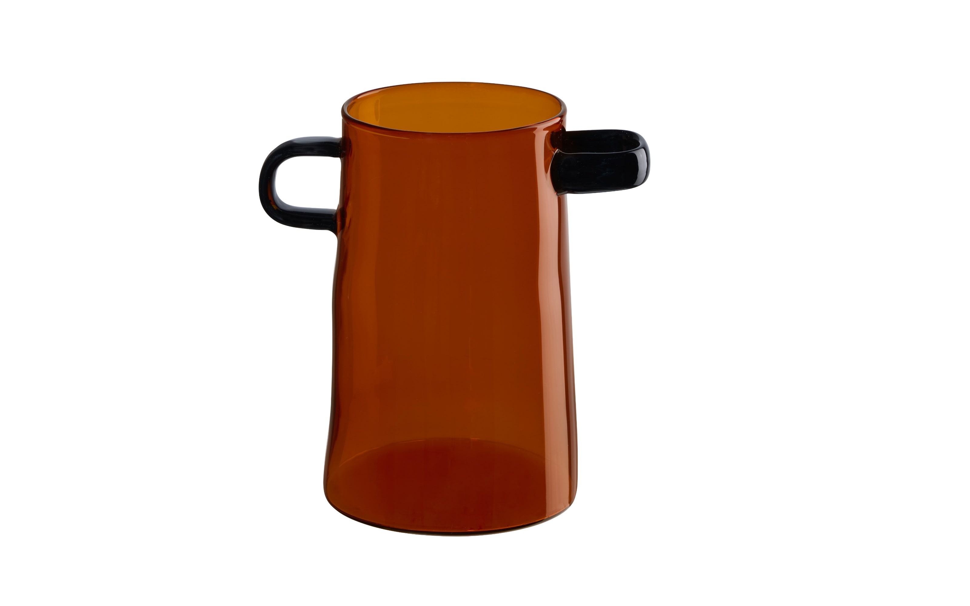 Vase rayu glass, braun, 17 cm