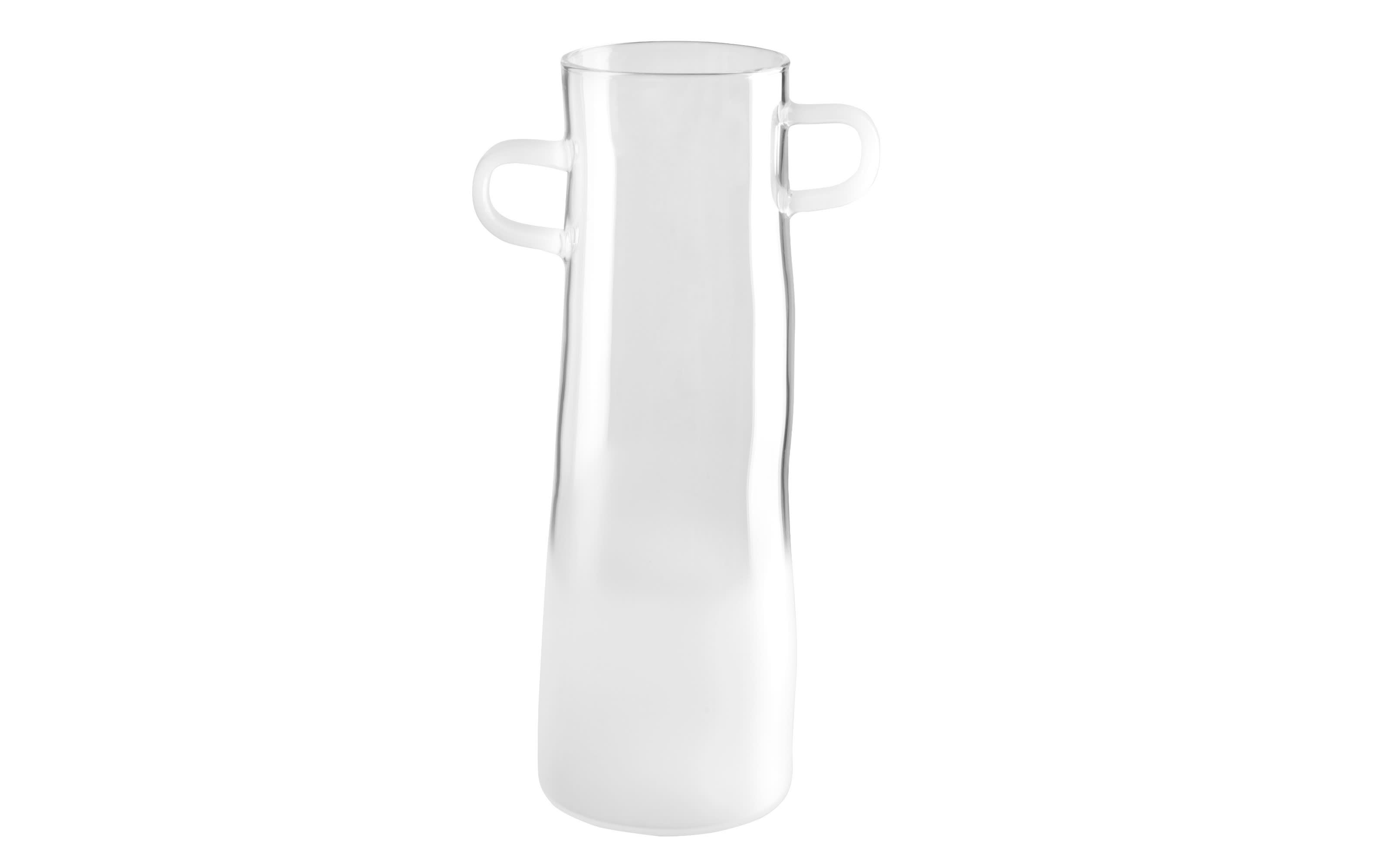 Vase rayu glass, weiß, 28 cm