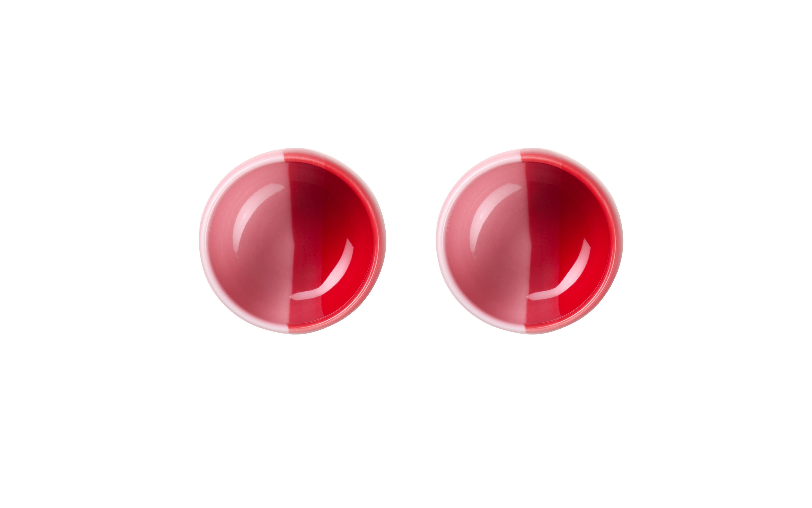 Eierbecher Joy, rot/rosa, 2-teilig