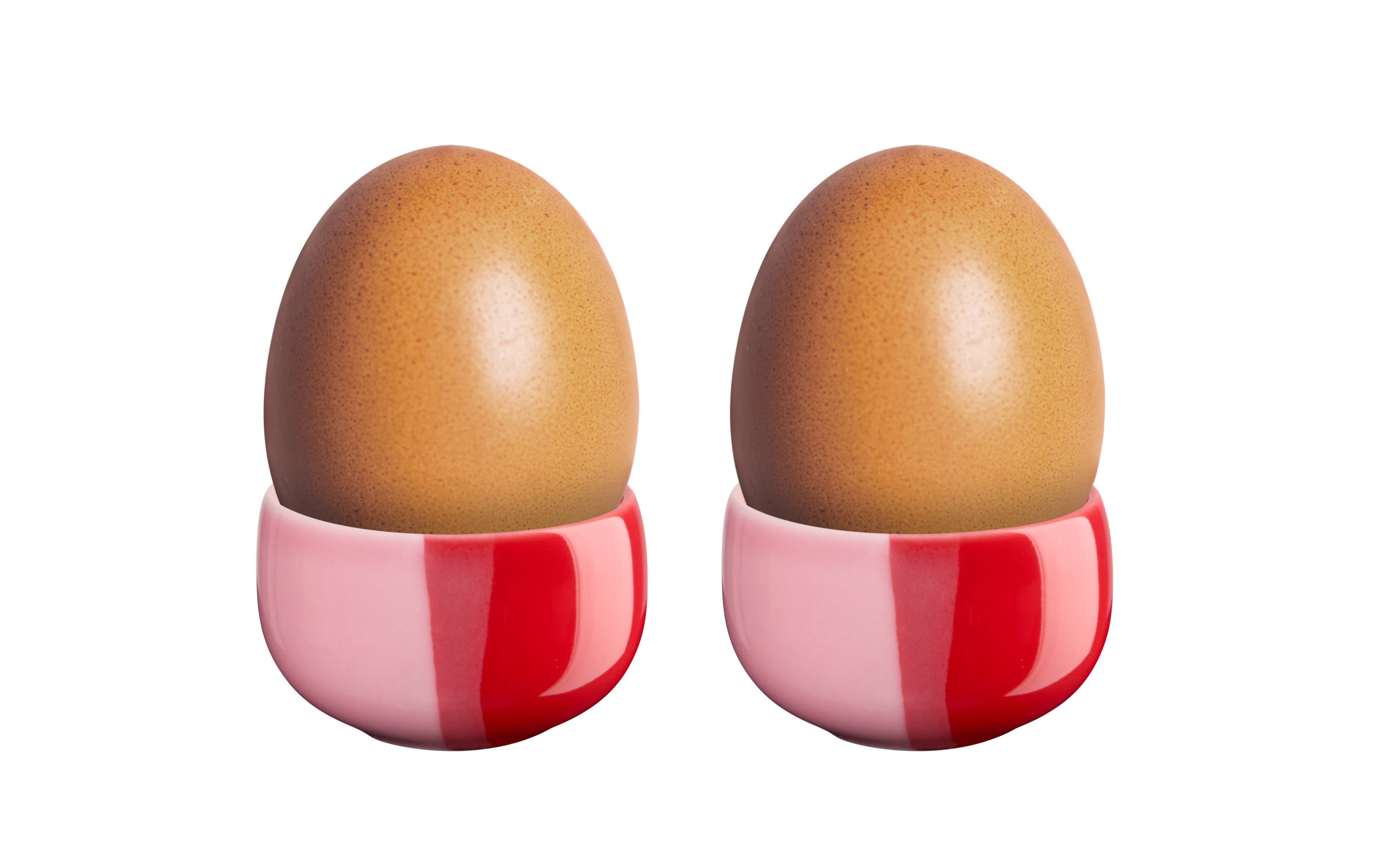 Eierbecher Joy, rot/rosa, 2-teilig