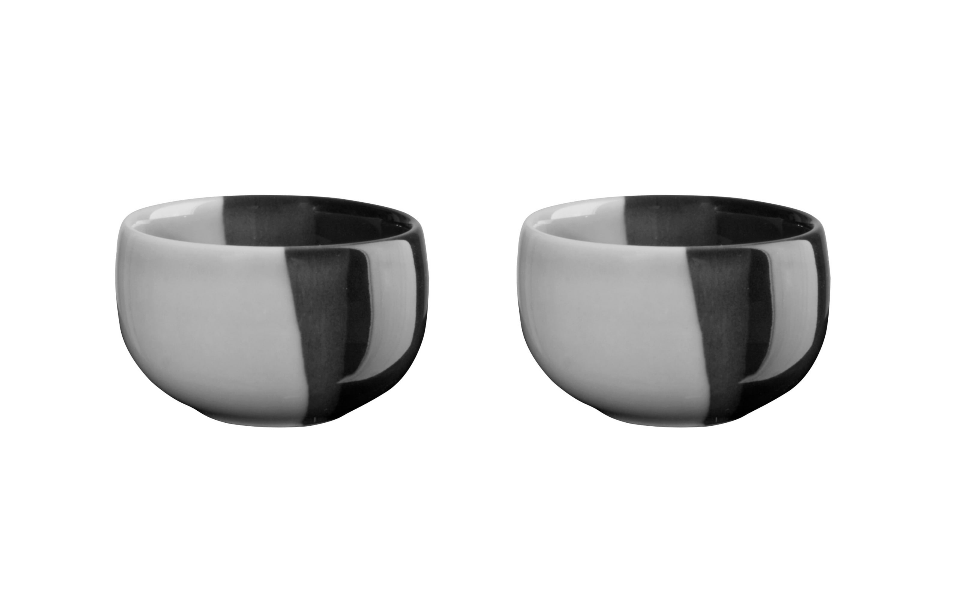Eierbecher Joy, schwarz/grau, 2-teilig
