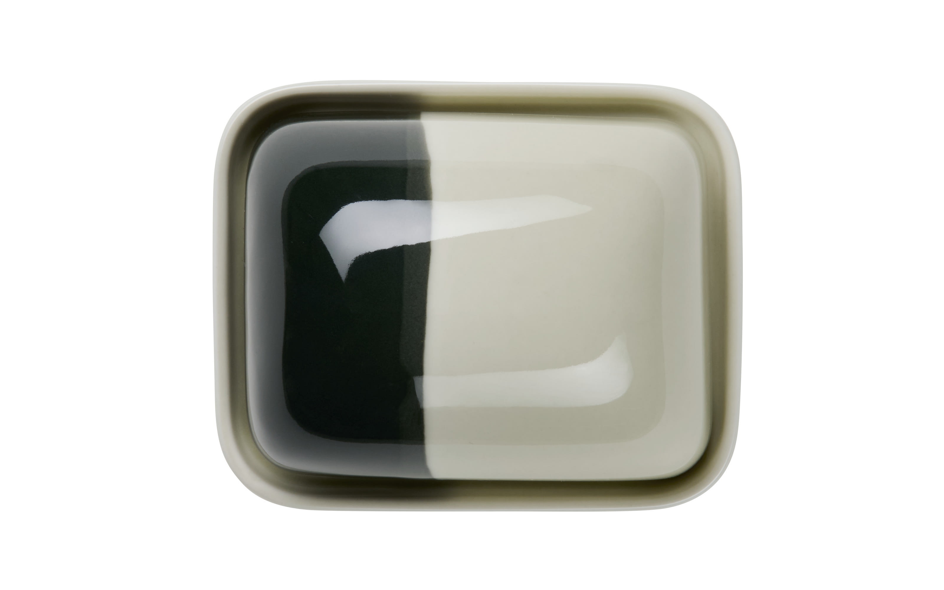 Butterdose Joy, schwarz/grau, 6 cm