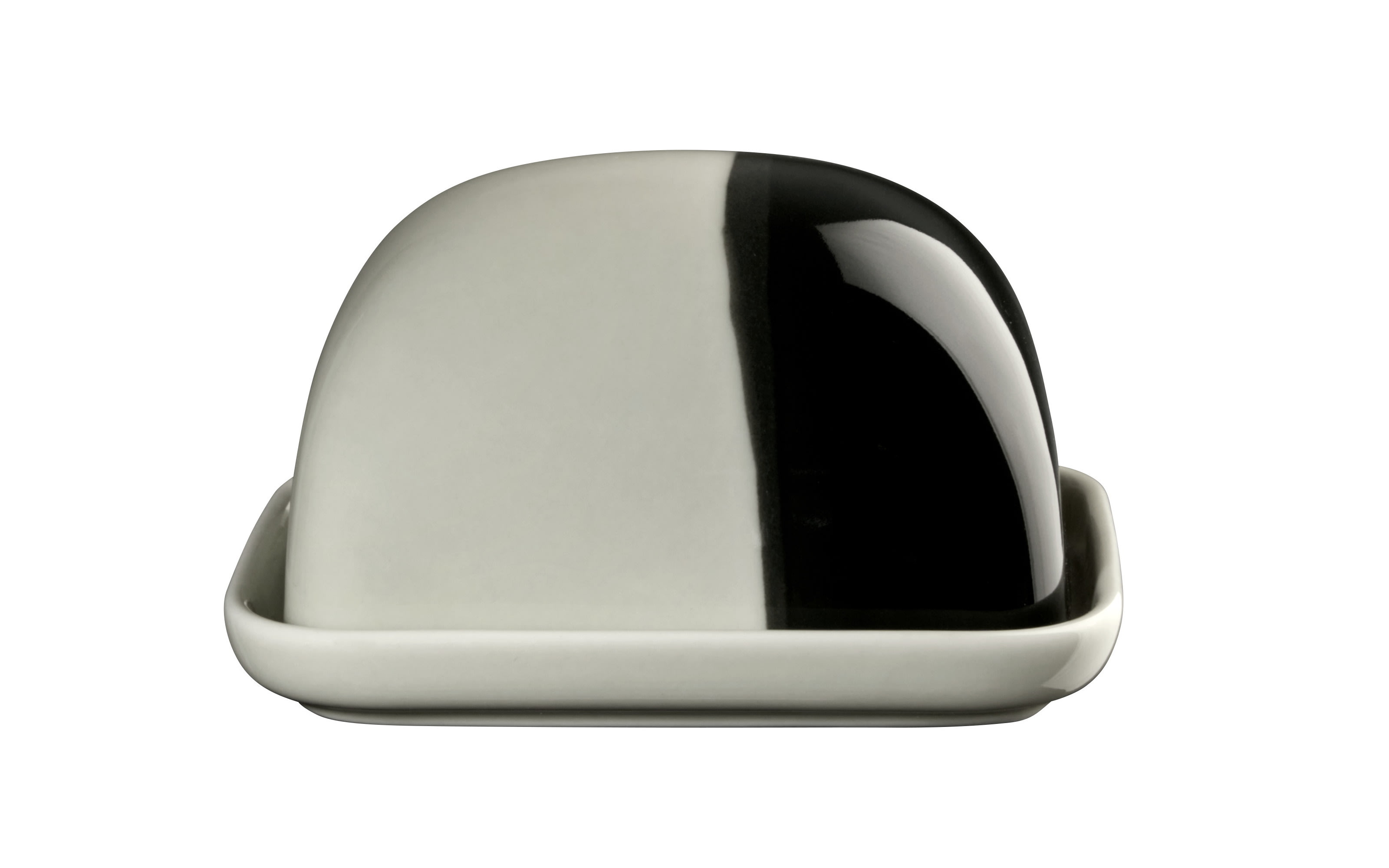 Butterdose Joy, schwarz/grau, 6 cm