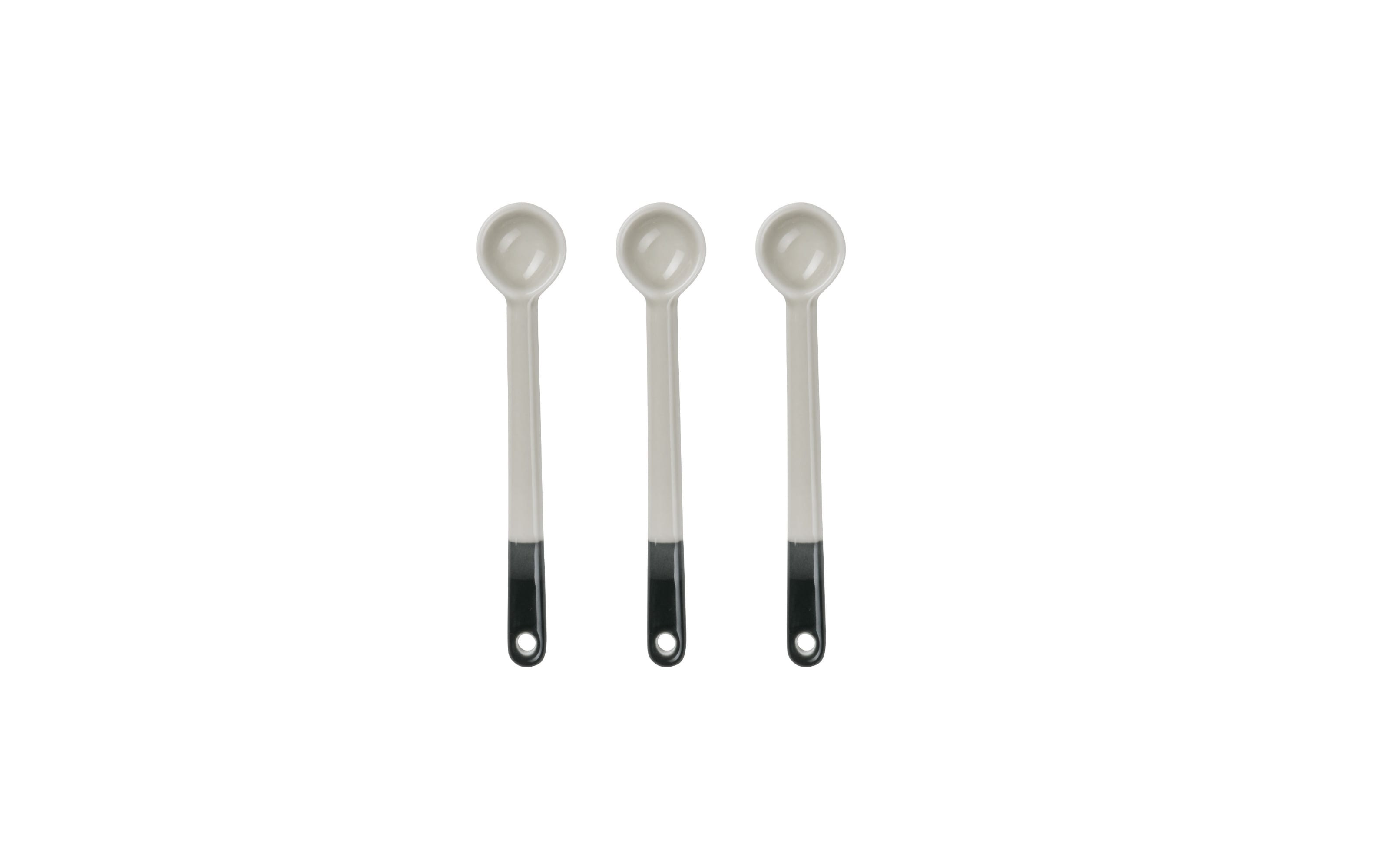 Espressolöffe  Joy, grau/schwarz, 3er Set