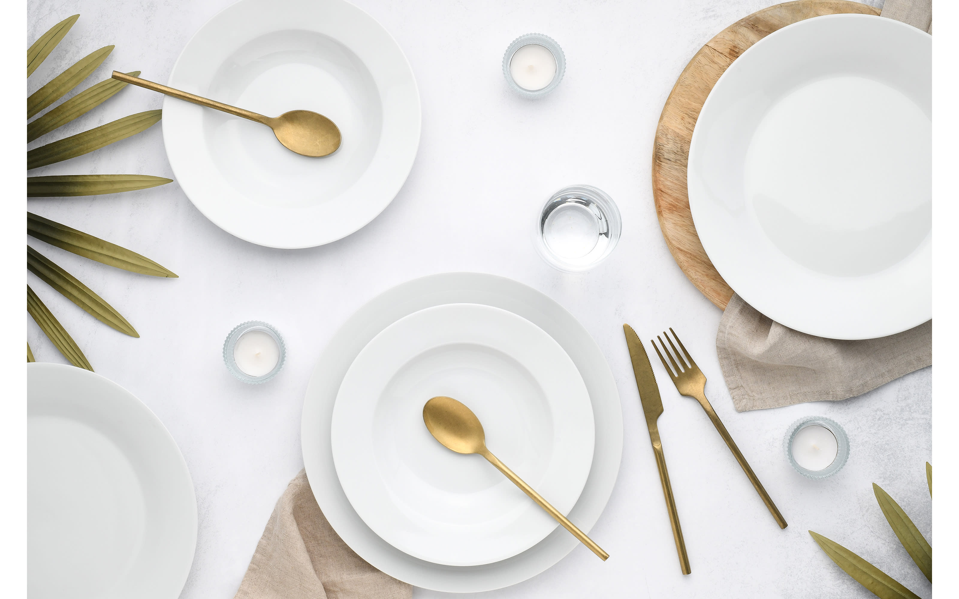 Tafelservice Base, weiß, 12-teilig 