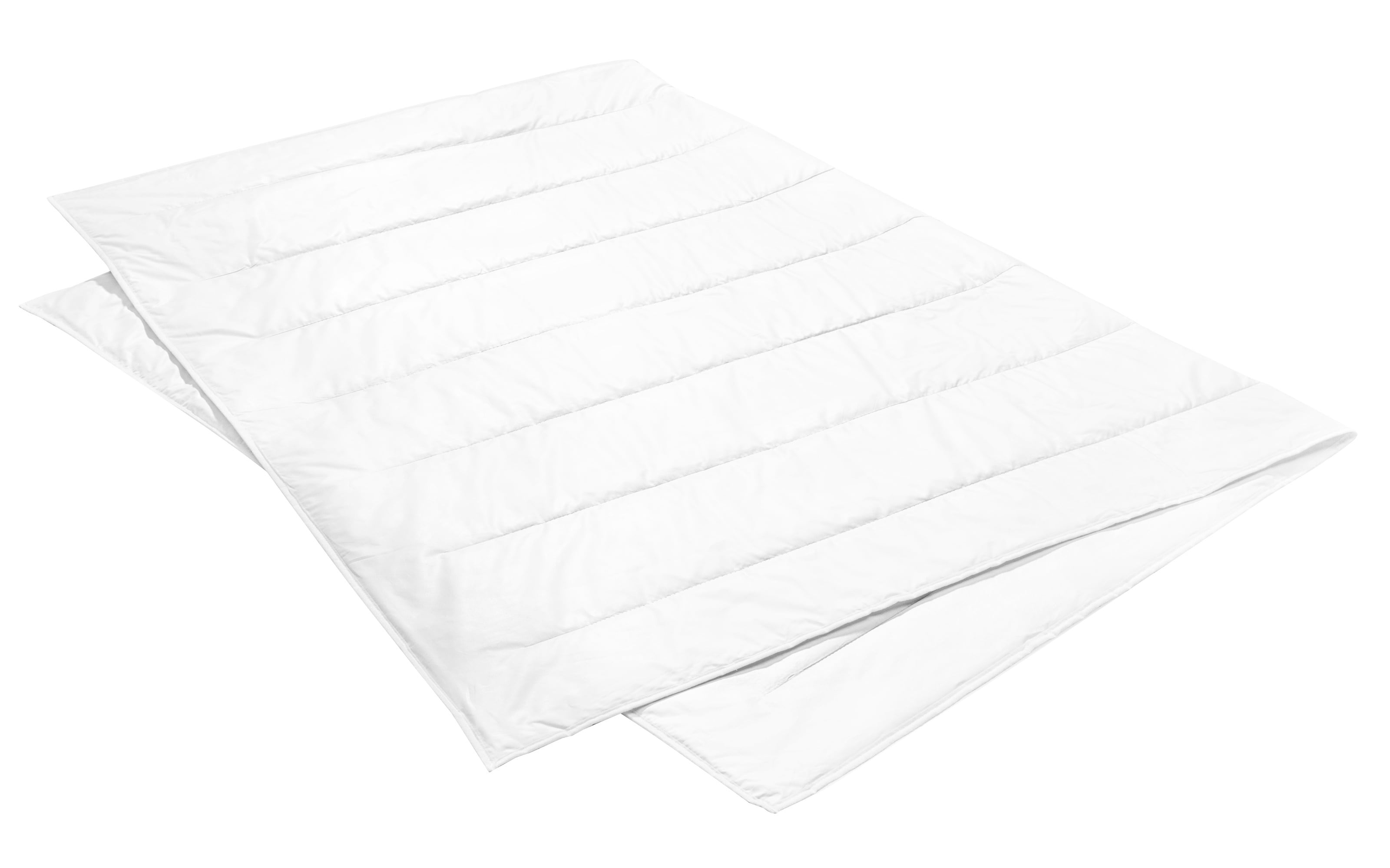 Sommerbett Extra Silk & Leinen, weiß, 155 x 220 cm