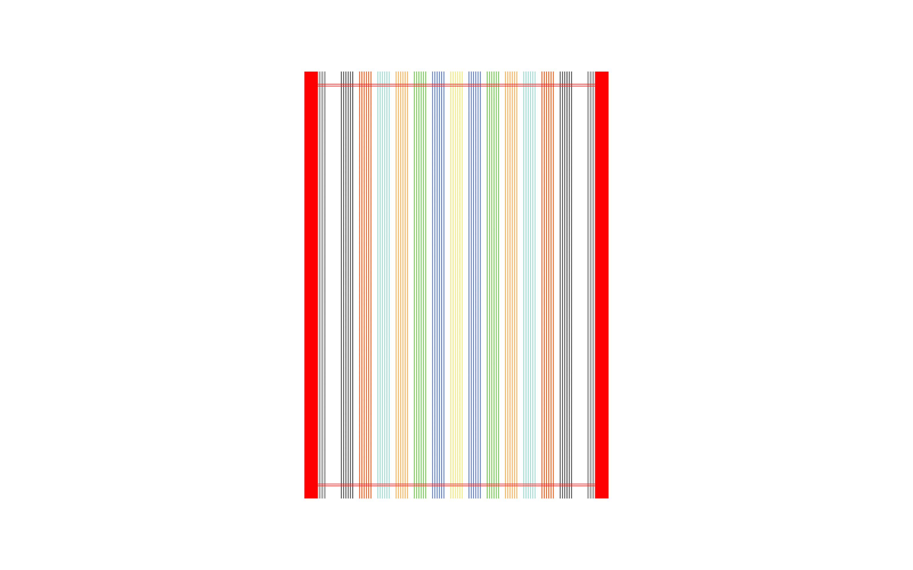 Geschirrtuch, Baumwolle, multicolor, 50 x 70 cm