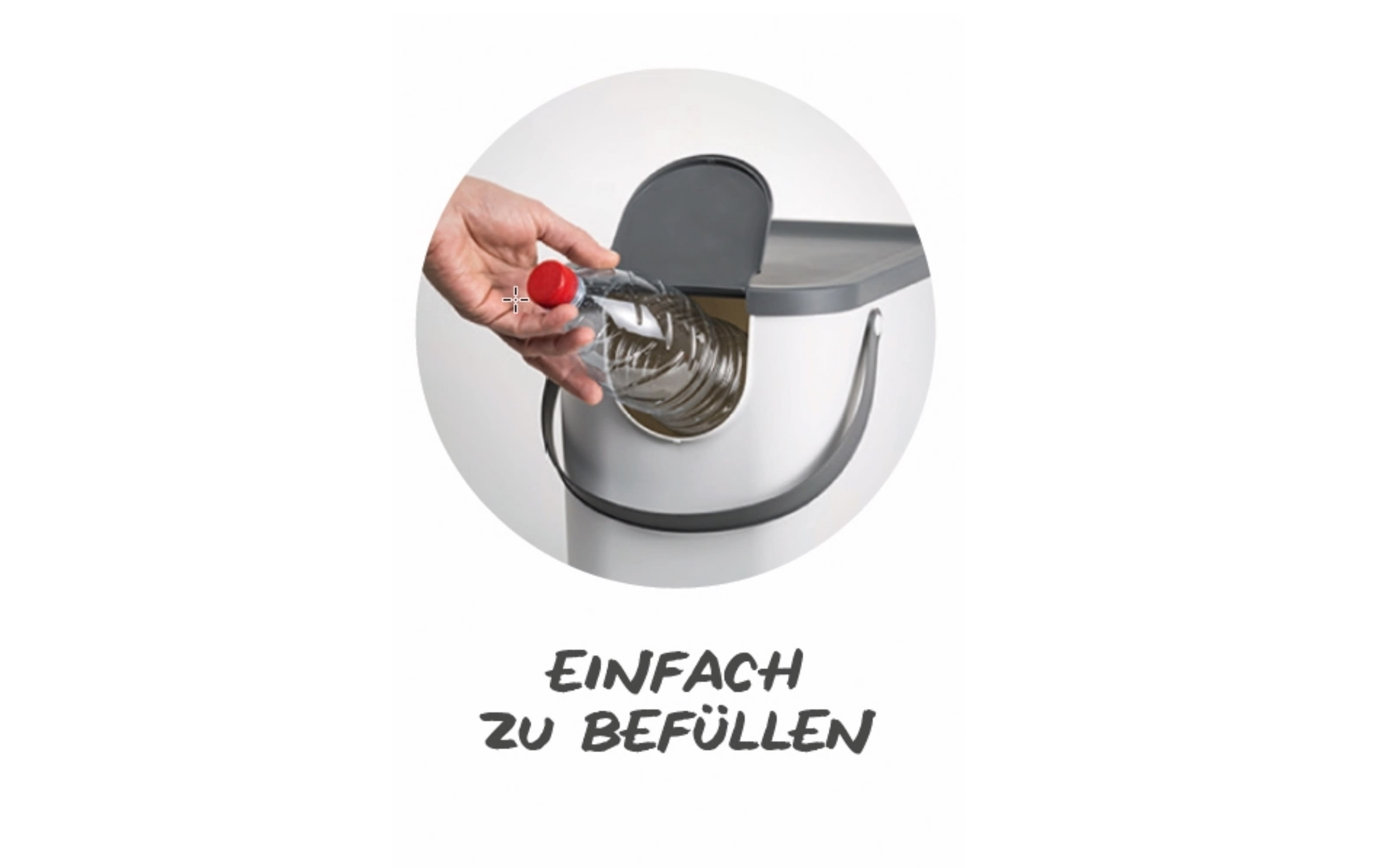 Recycling Müllsystem Albula in mistletoe weiß, 25 l