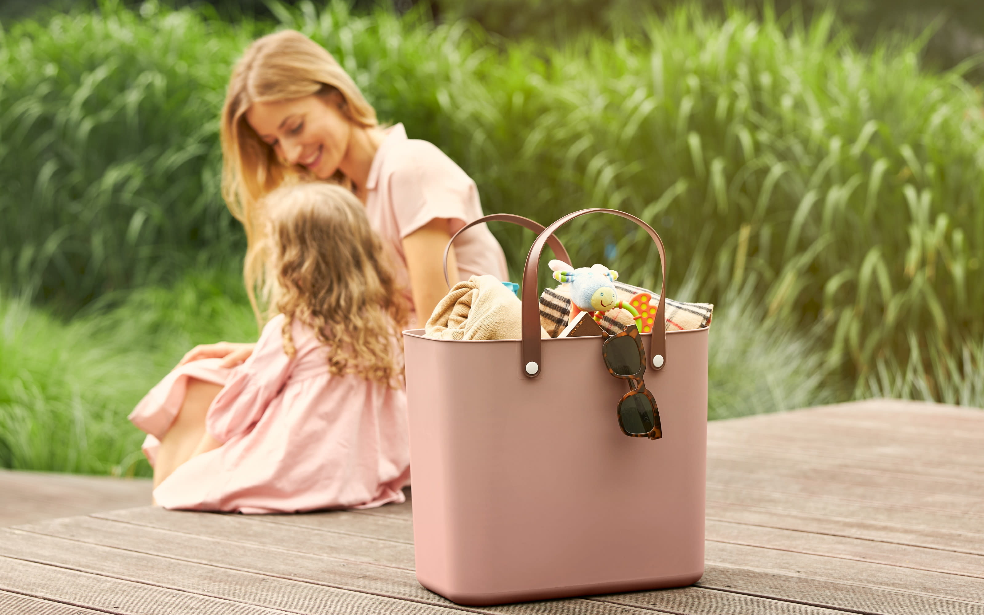 Multibag Albula, linnea pink, 34 cm