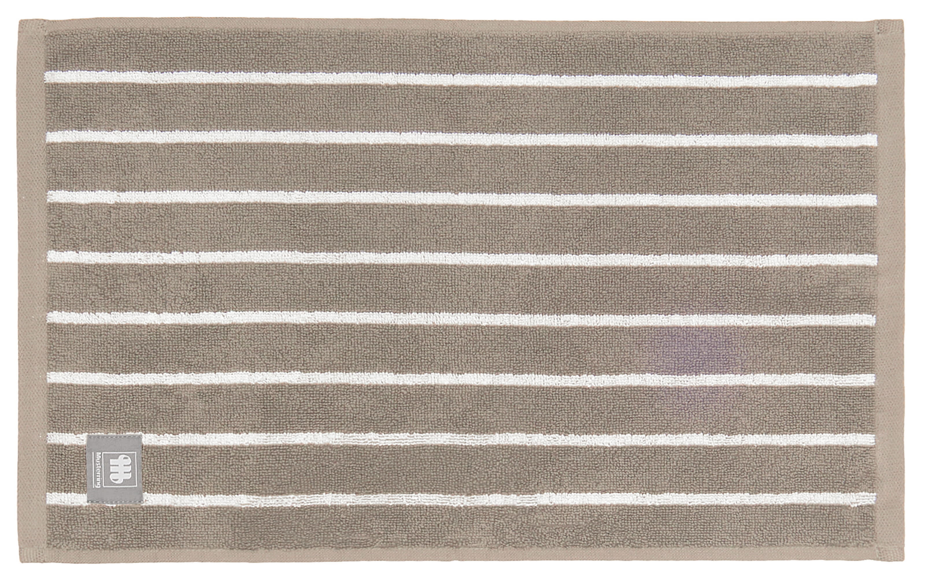 Gästehandtuch Needlestripe, grau, 30 x 50 cm