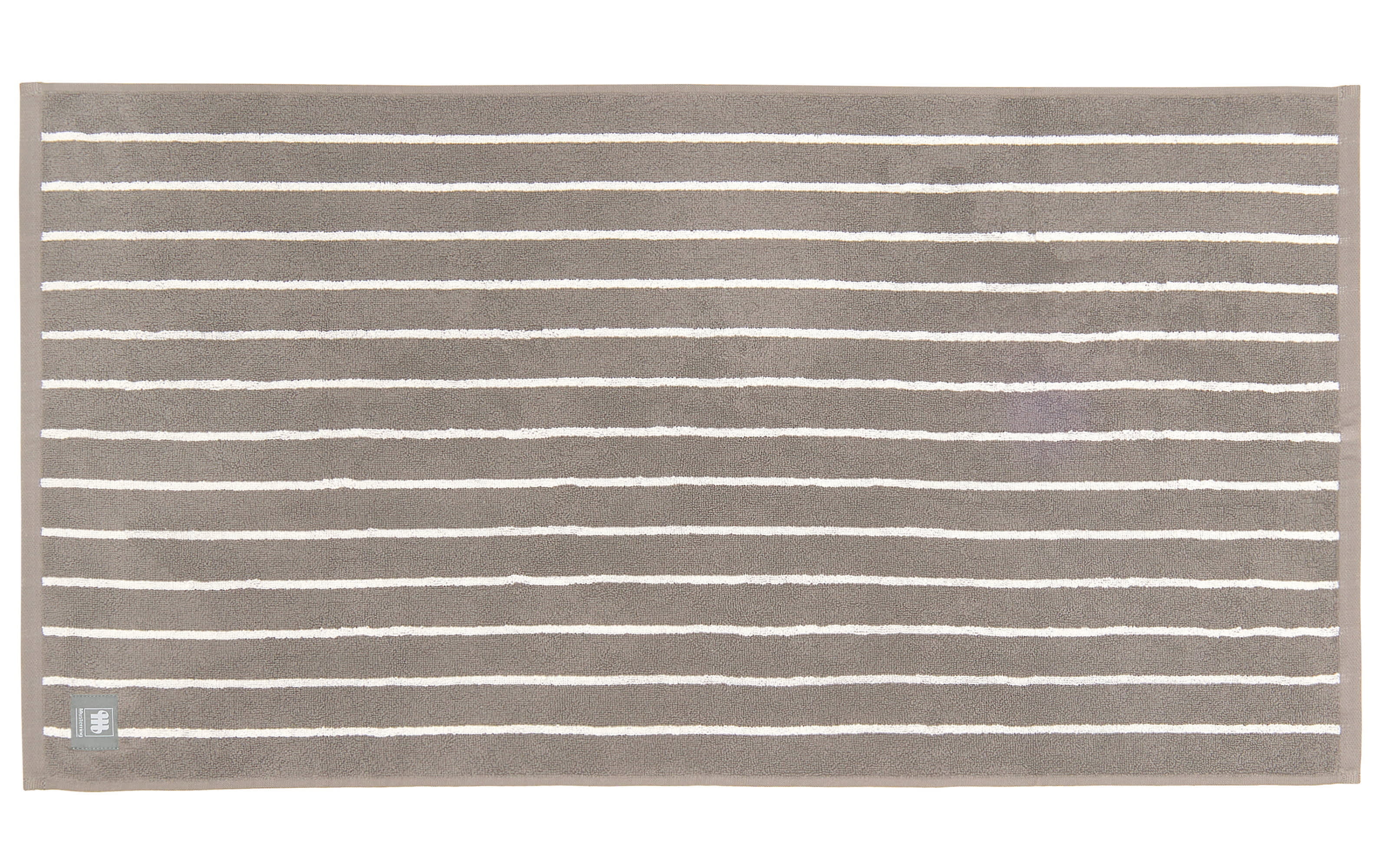 Handtuch Needlestripe, grau, 50 x 100 cm
