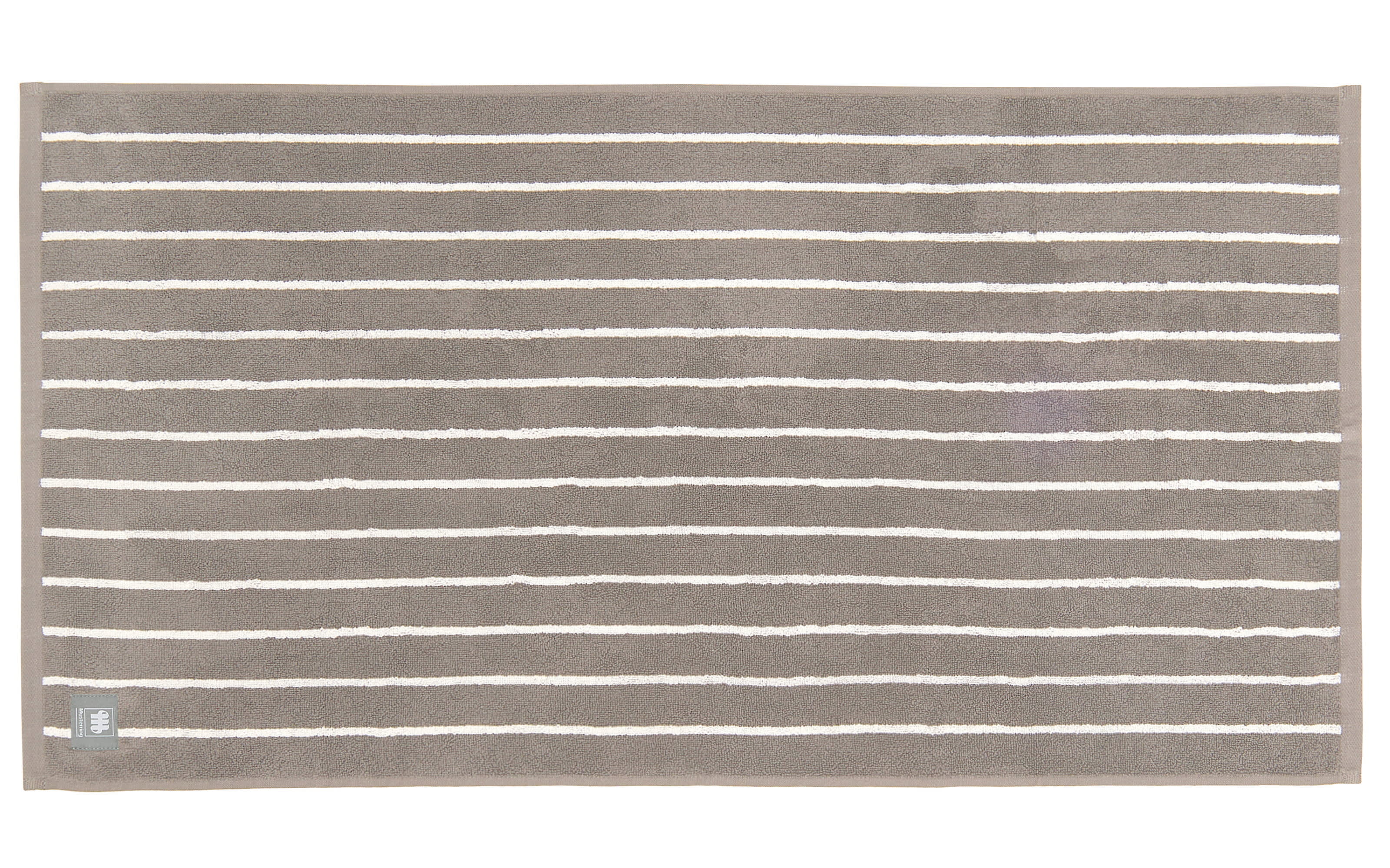 Handtuch Needlestripe, grau, 50 x 100 cm