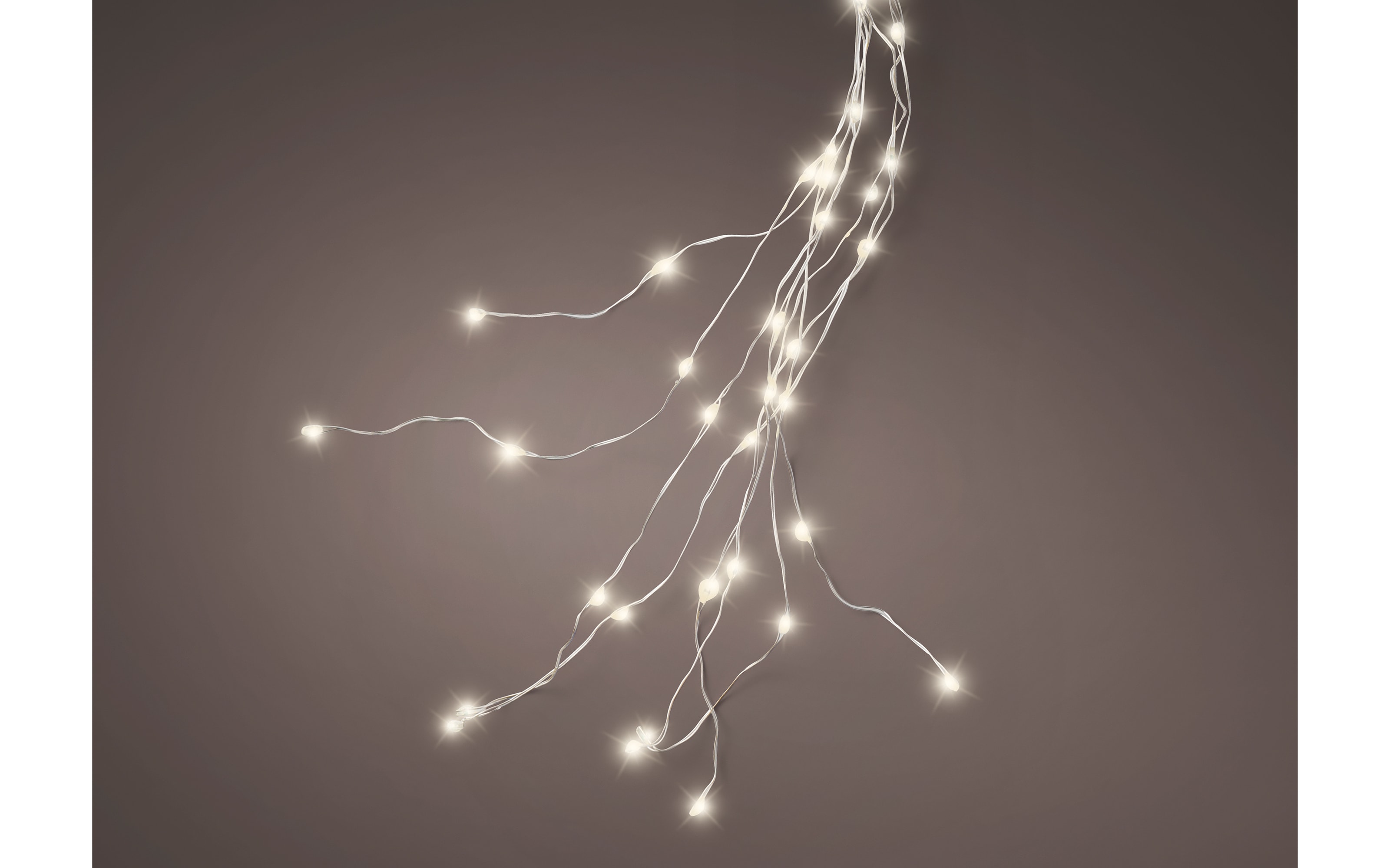 Micro LED Lichtbündel, silber, 100 cm