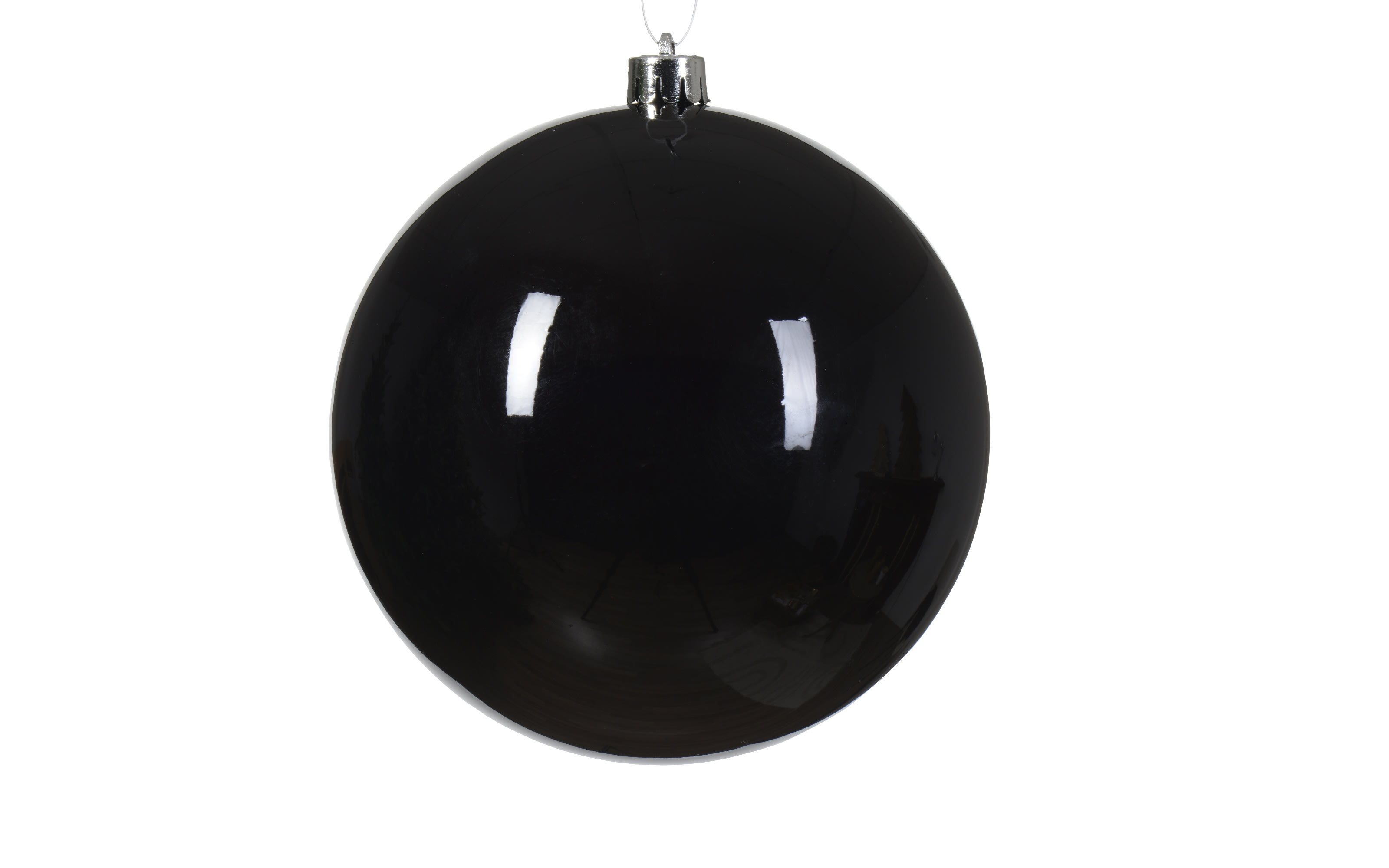 Kugel schwarz glanz, 14 cm