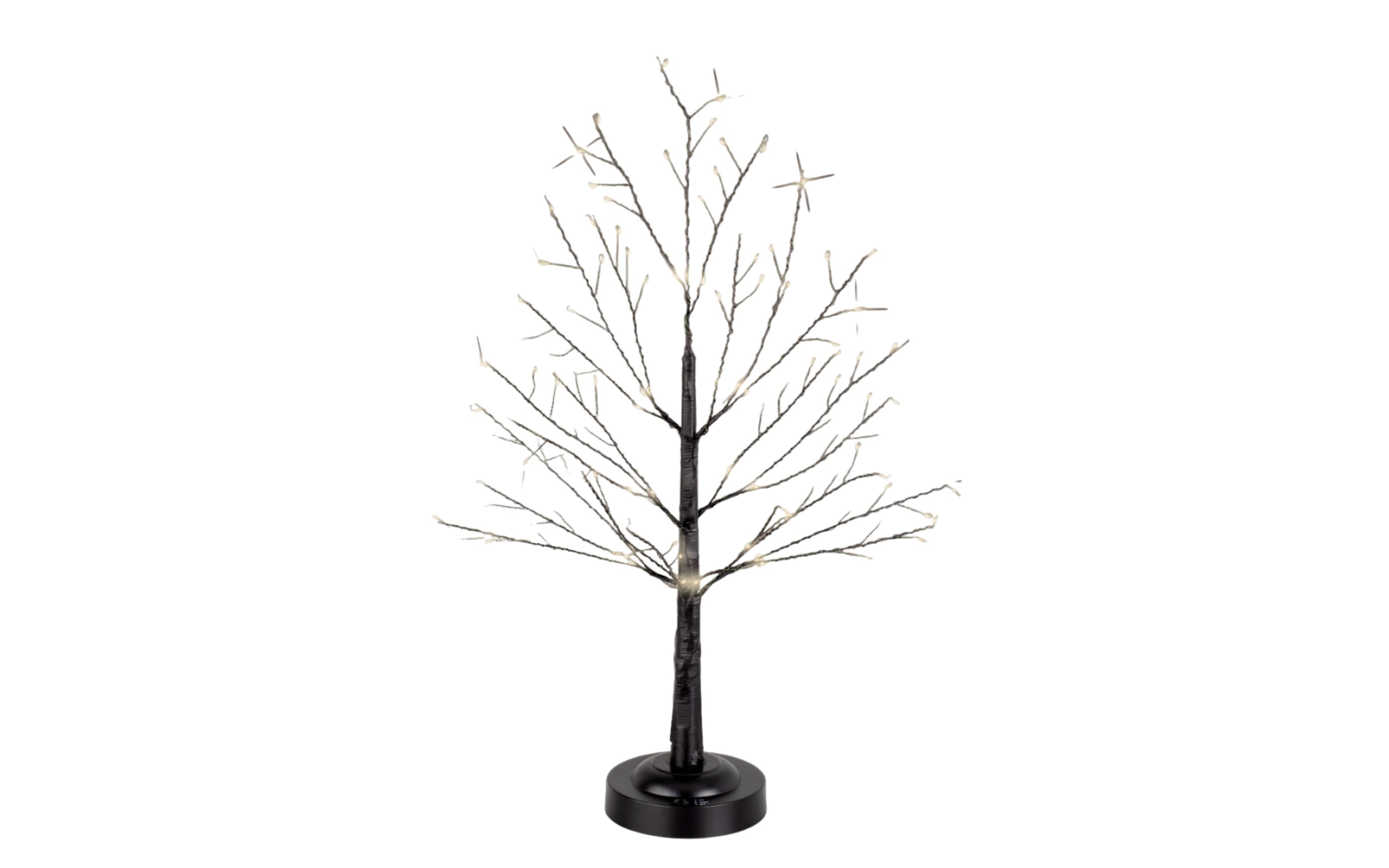 Micro LED Baum, schwarz, 65 cm