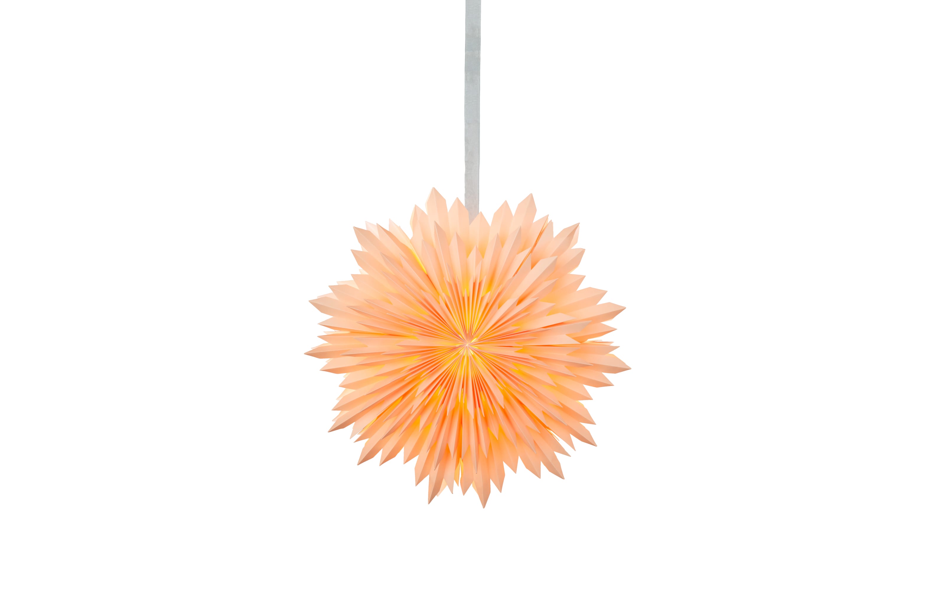 Lampe Schneeflocke, rose, 60 cm