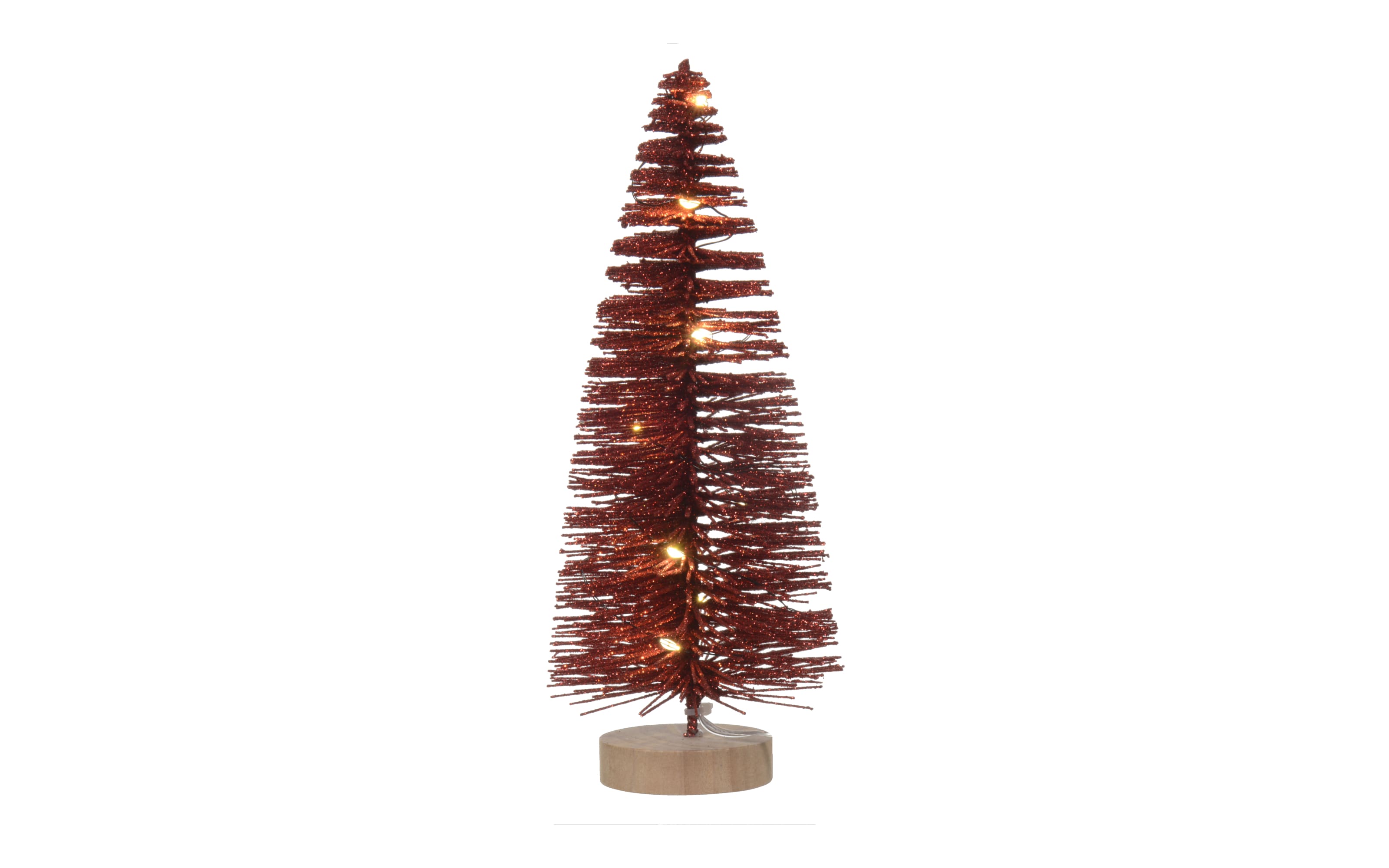 Mini-Weihnachtsbaum mit LED, rot, 30 cm