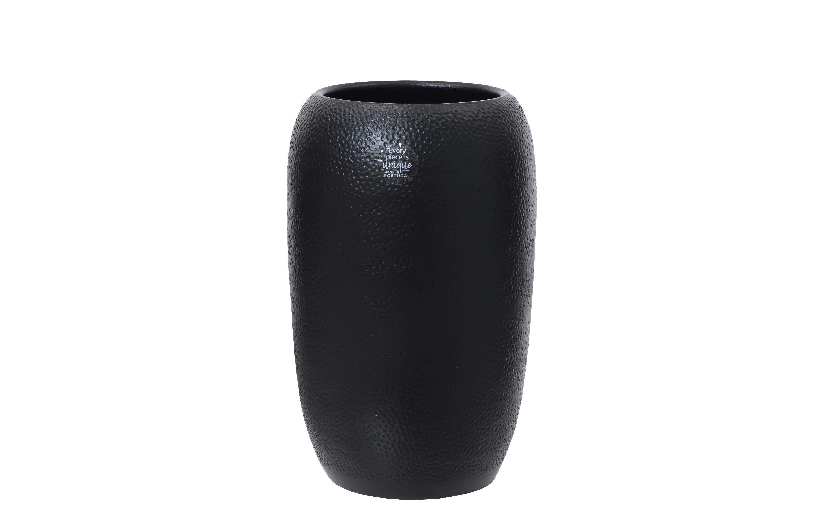 Vase, schwarz, 40 cm