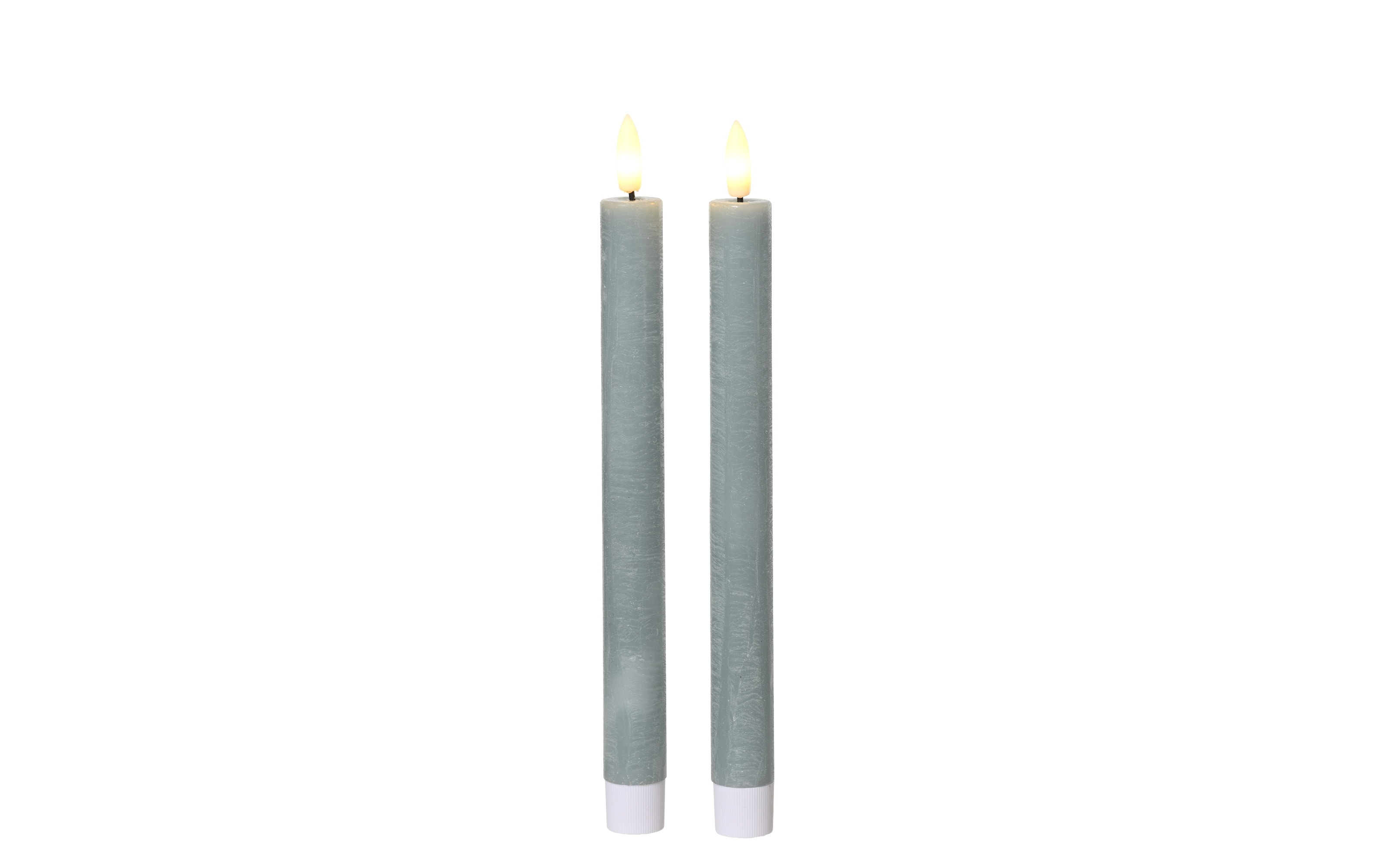 LED Spitzkerze, blau, 2er Set