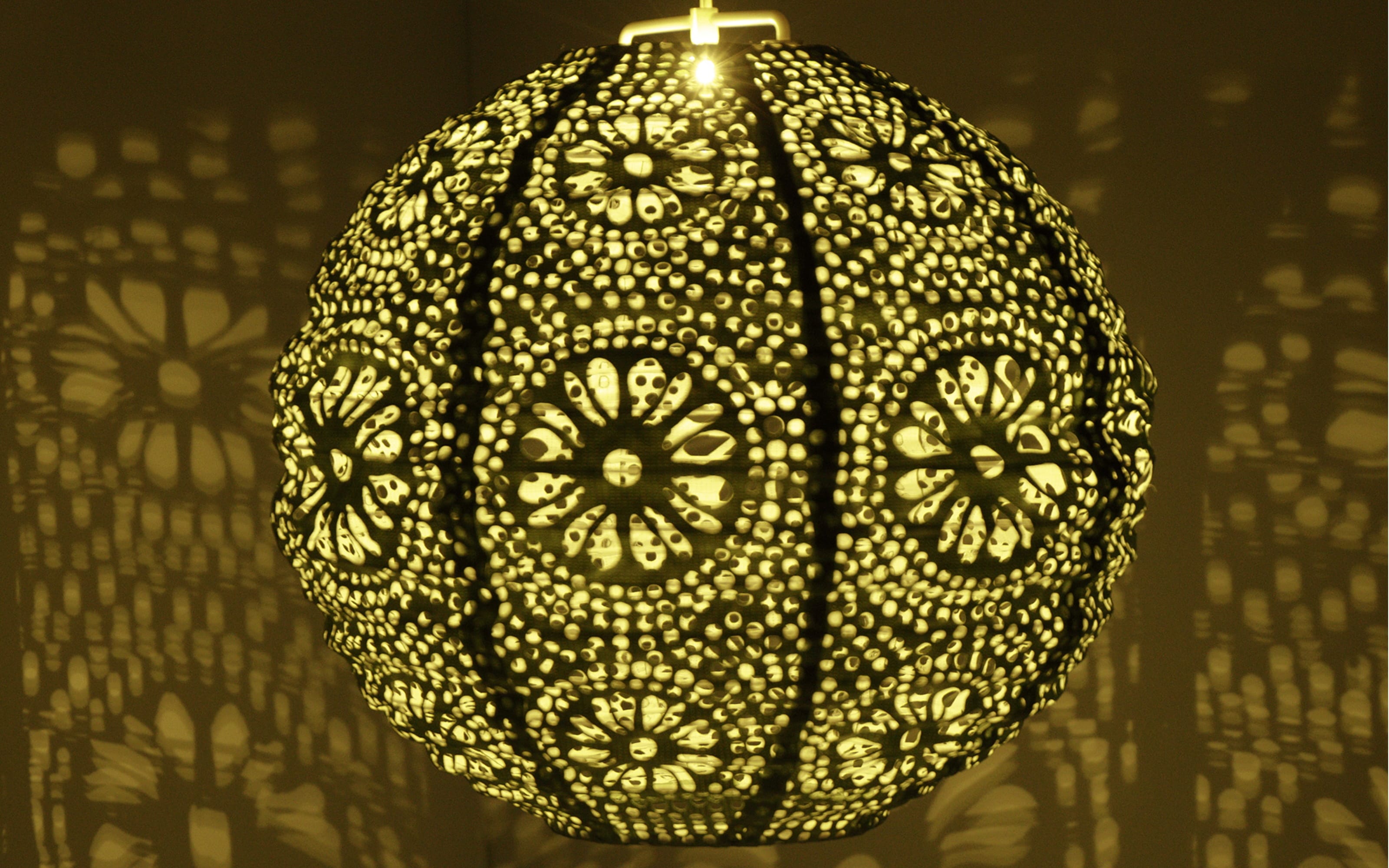 Solar-Laterne, rund, grün, 25 cm