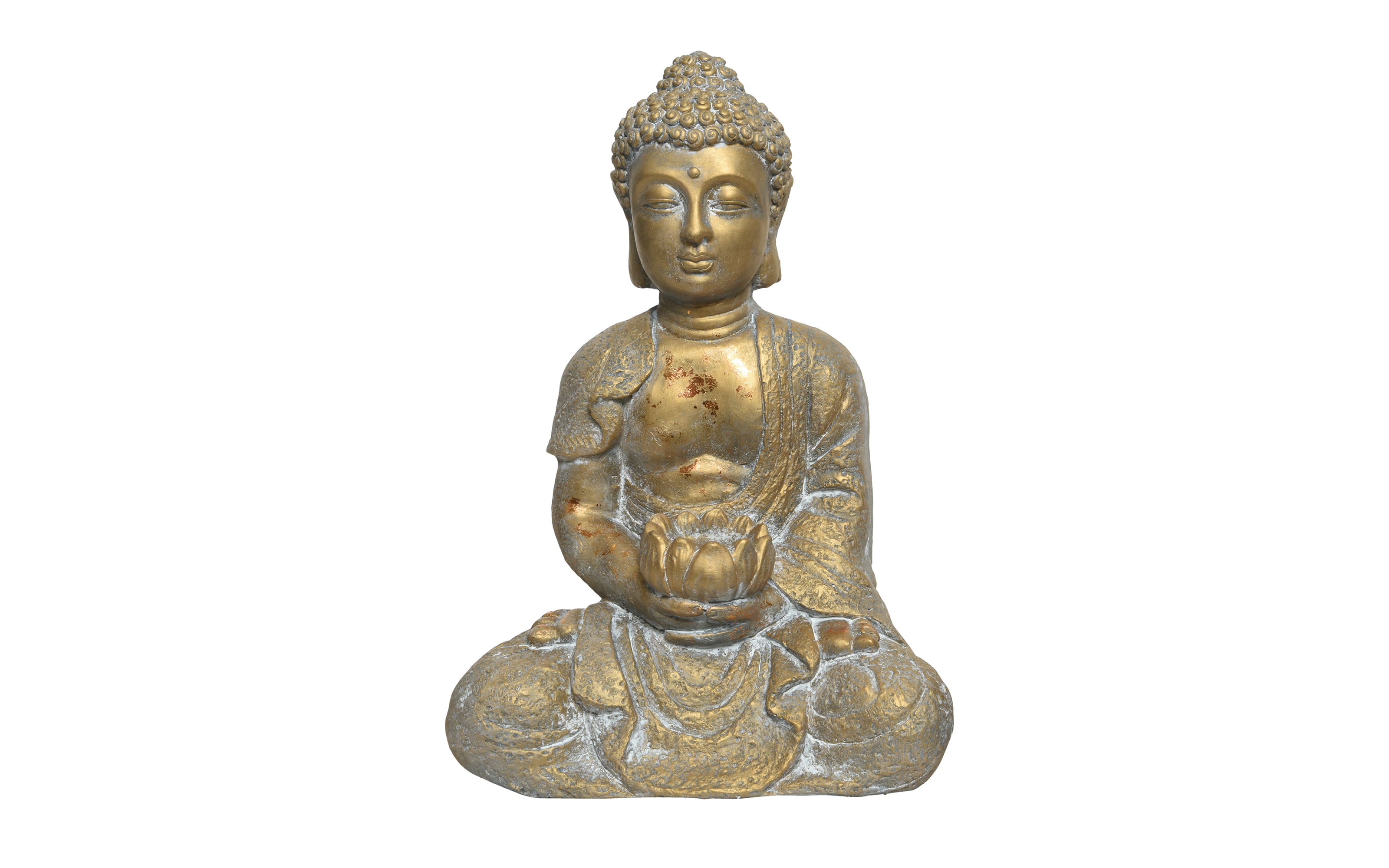 Buddhafigur Everlands, goldfarbig