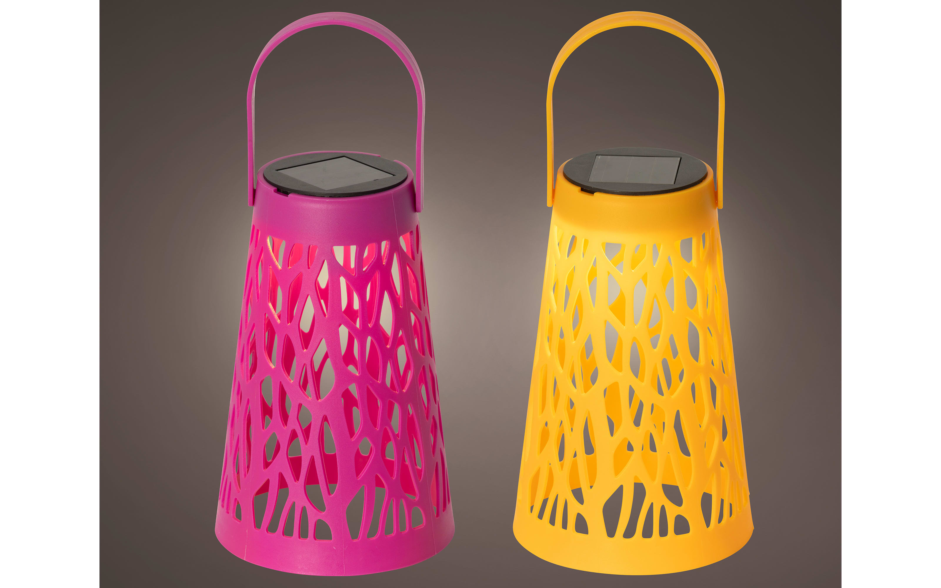 Solar Laterne, mehrfarbig