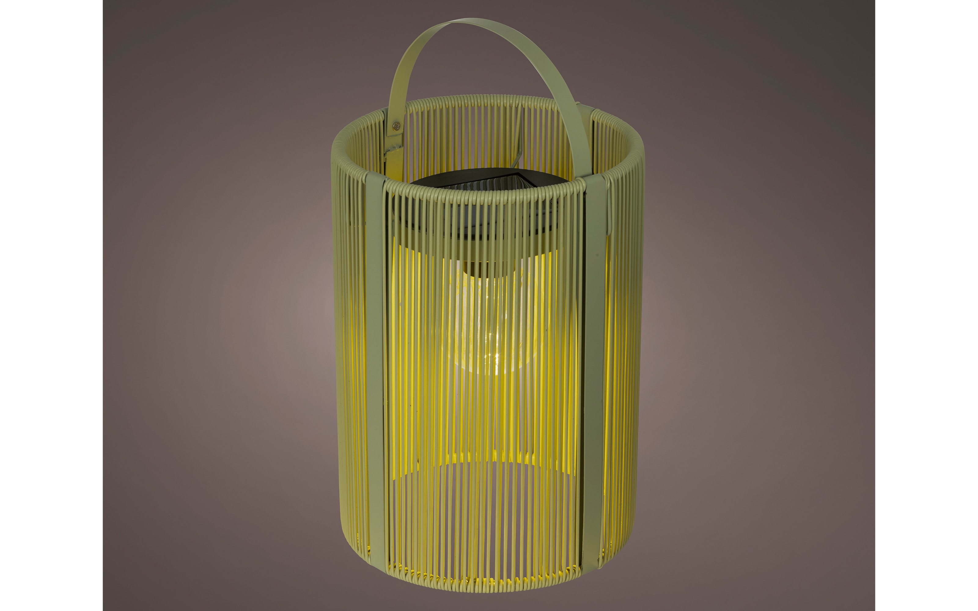 Solar Laterne Holz, grün