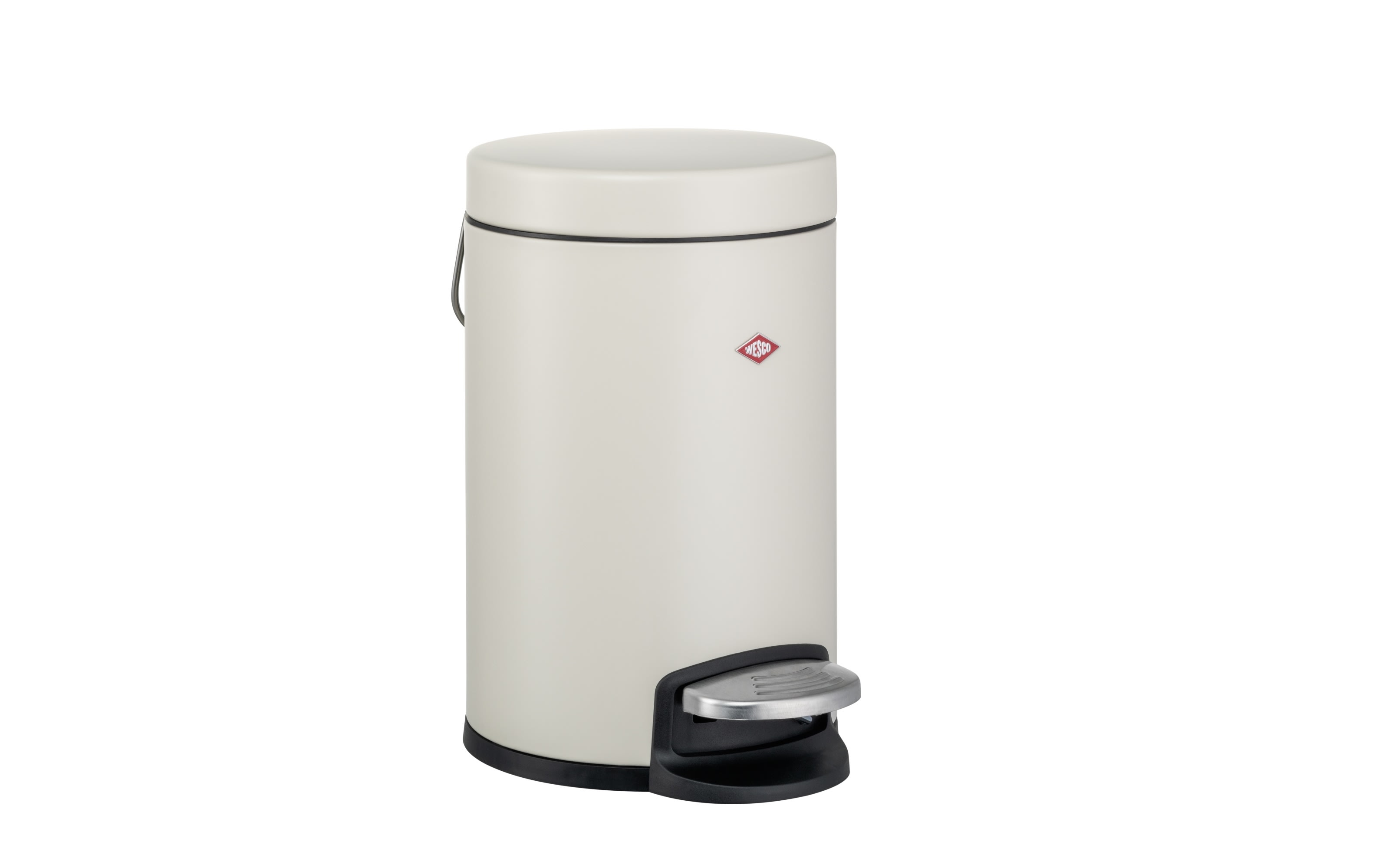 Treteimer aus Stahl in sand matt, 3L