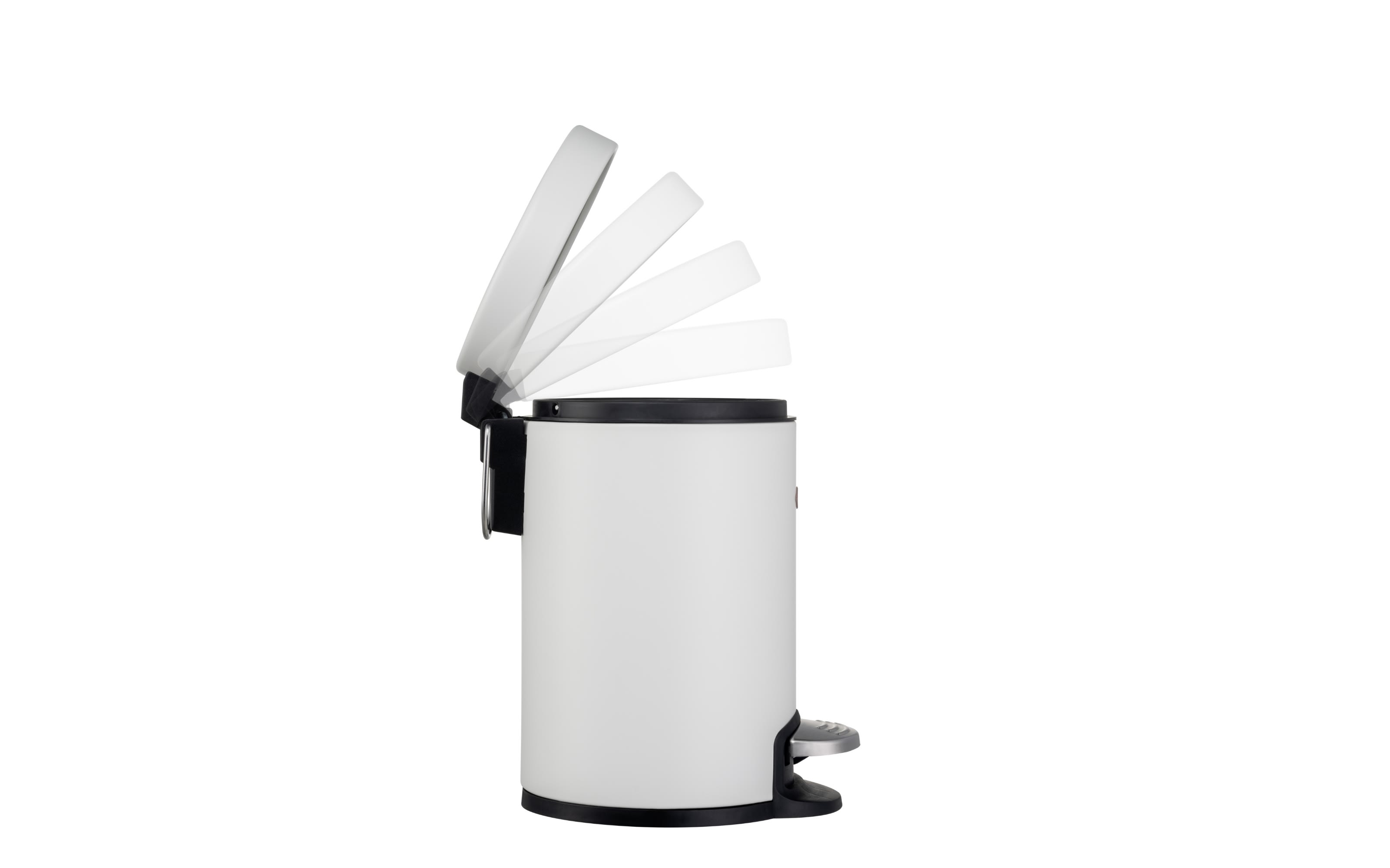 Treteimer aus Stahl in sand matt, 3L