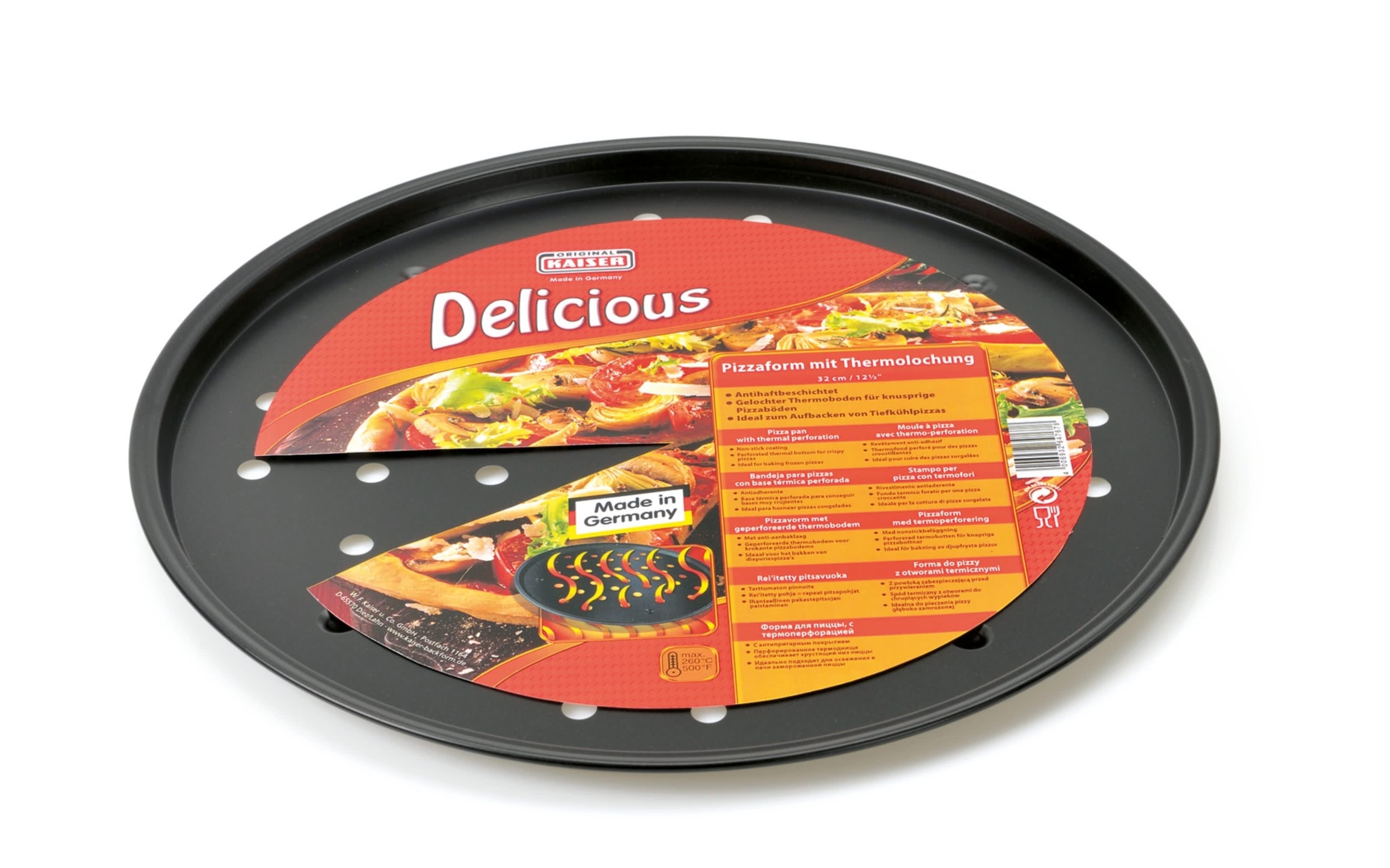 Pizzaform mit Thermolochung Delicious