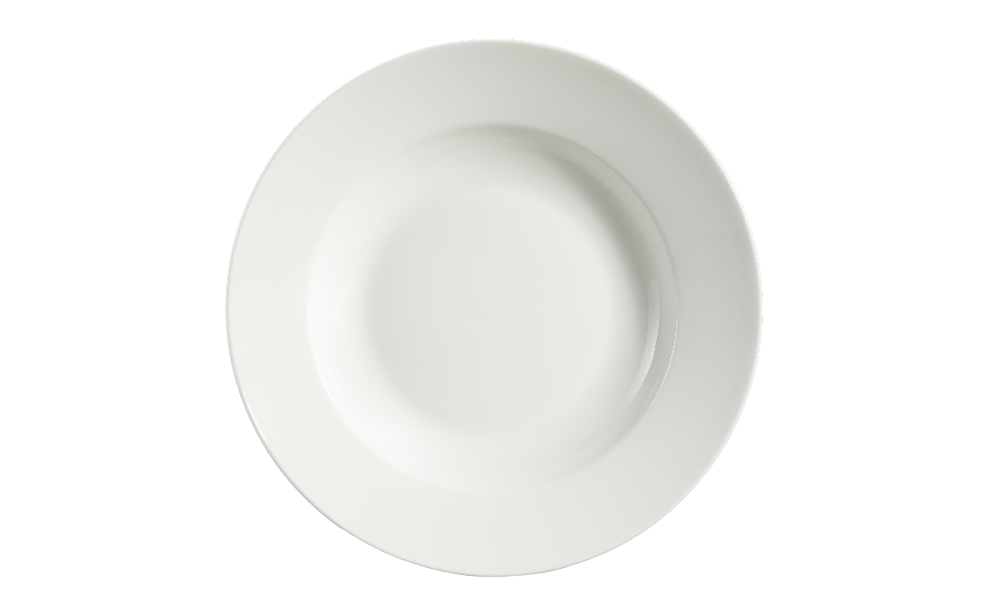 Teller tief Bone China in weiß, 23 cm