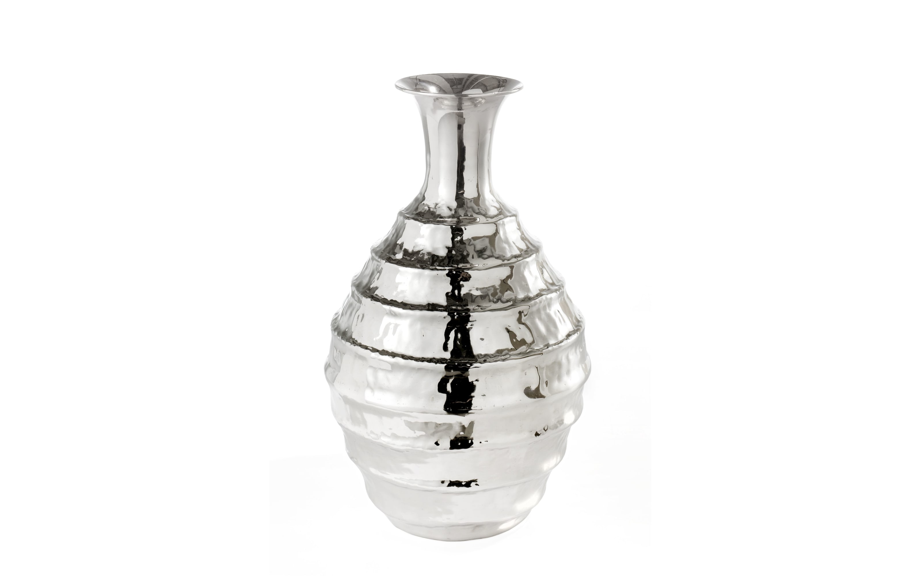 Vase in silber, 46 cm