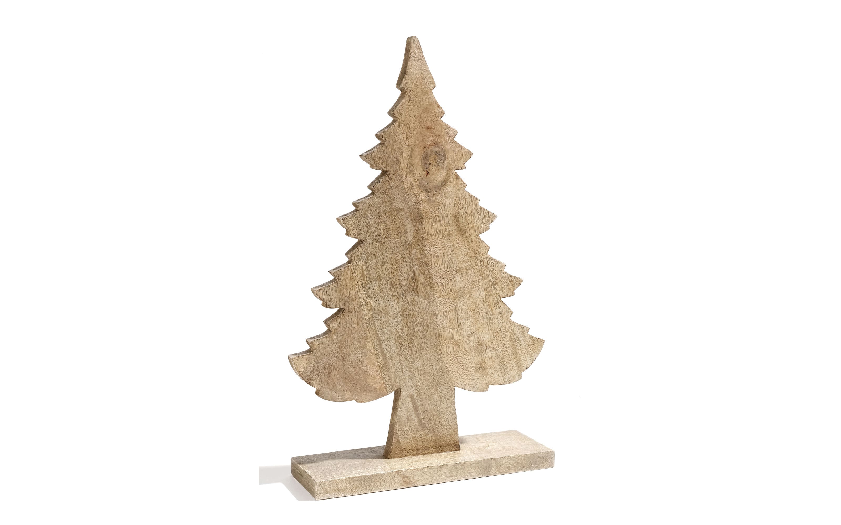 Tannenbaum aus Mangoholz, naturfarben, 62 cm