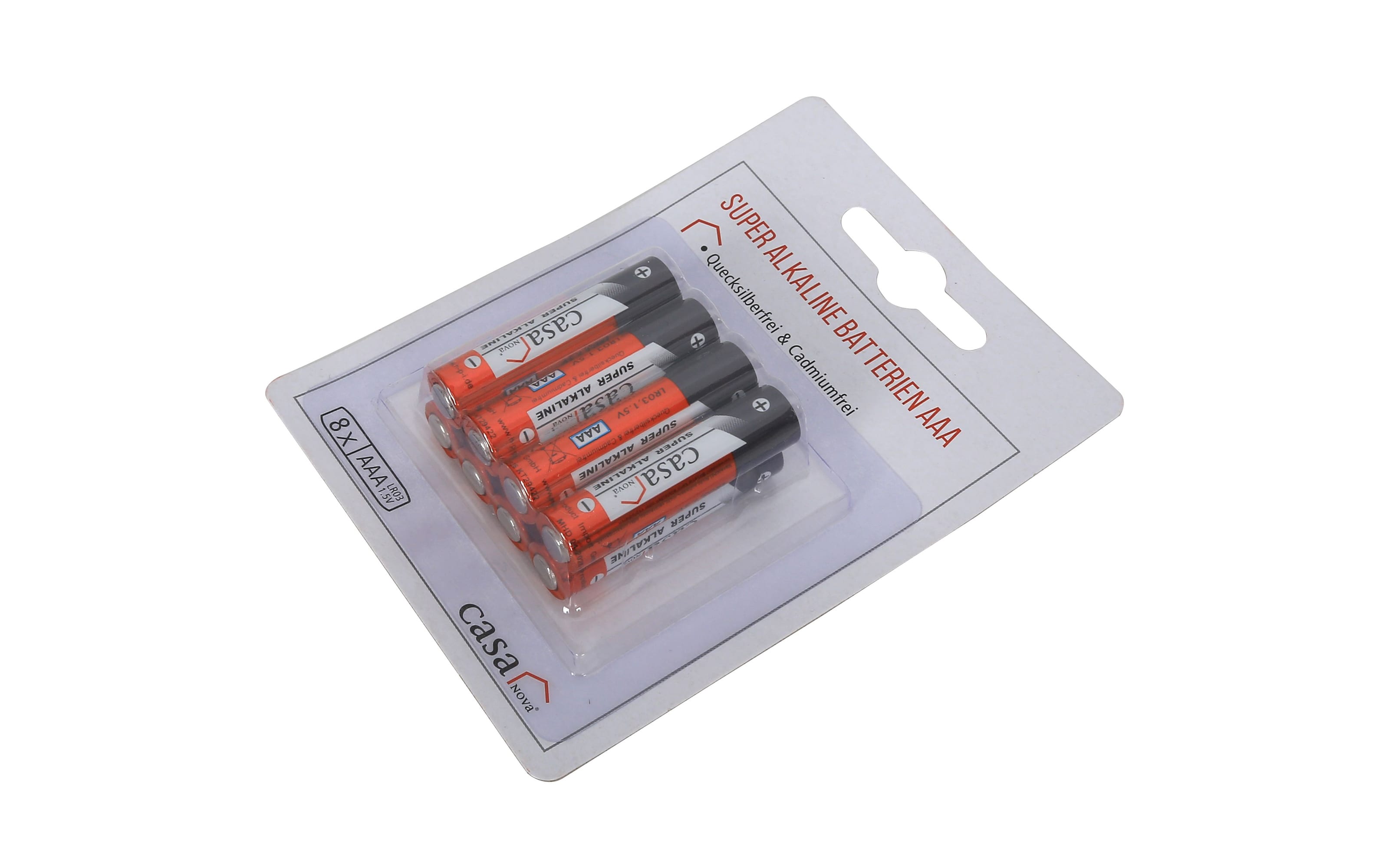 Alkali-Batterien AAA, 8 Stück