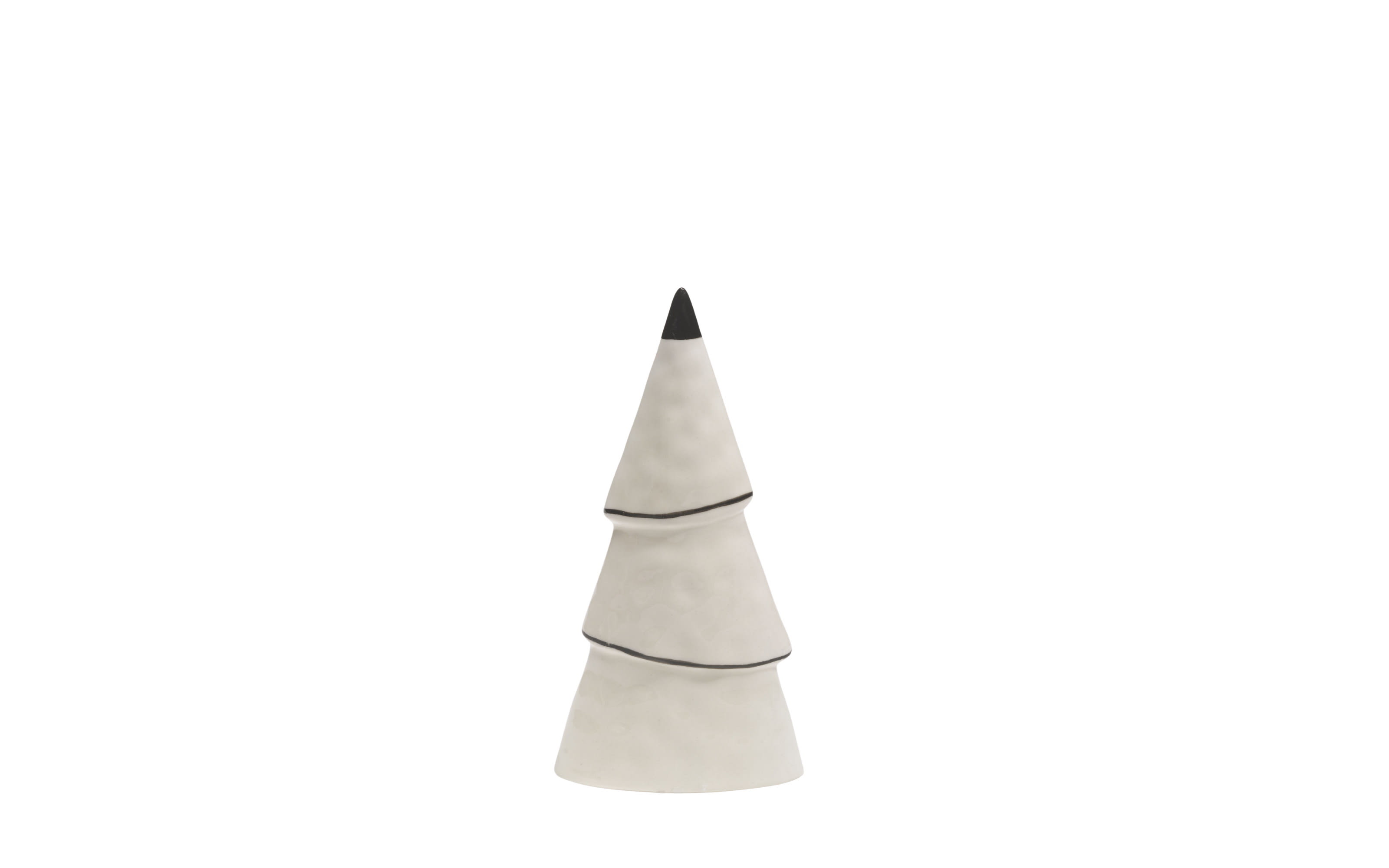 Deko-Tannenbaum, weiß/schwarz, 13,2 cm