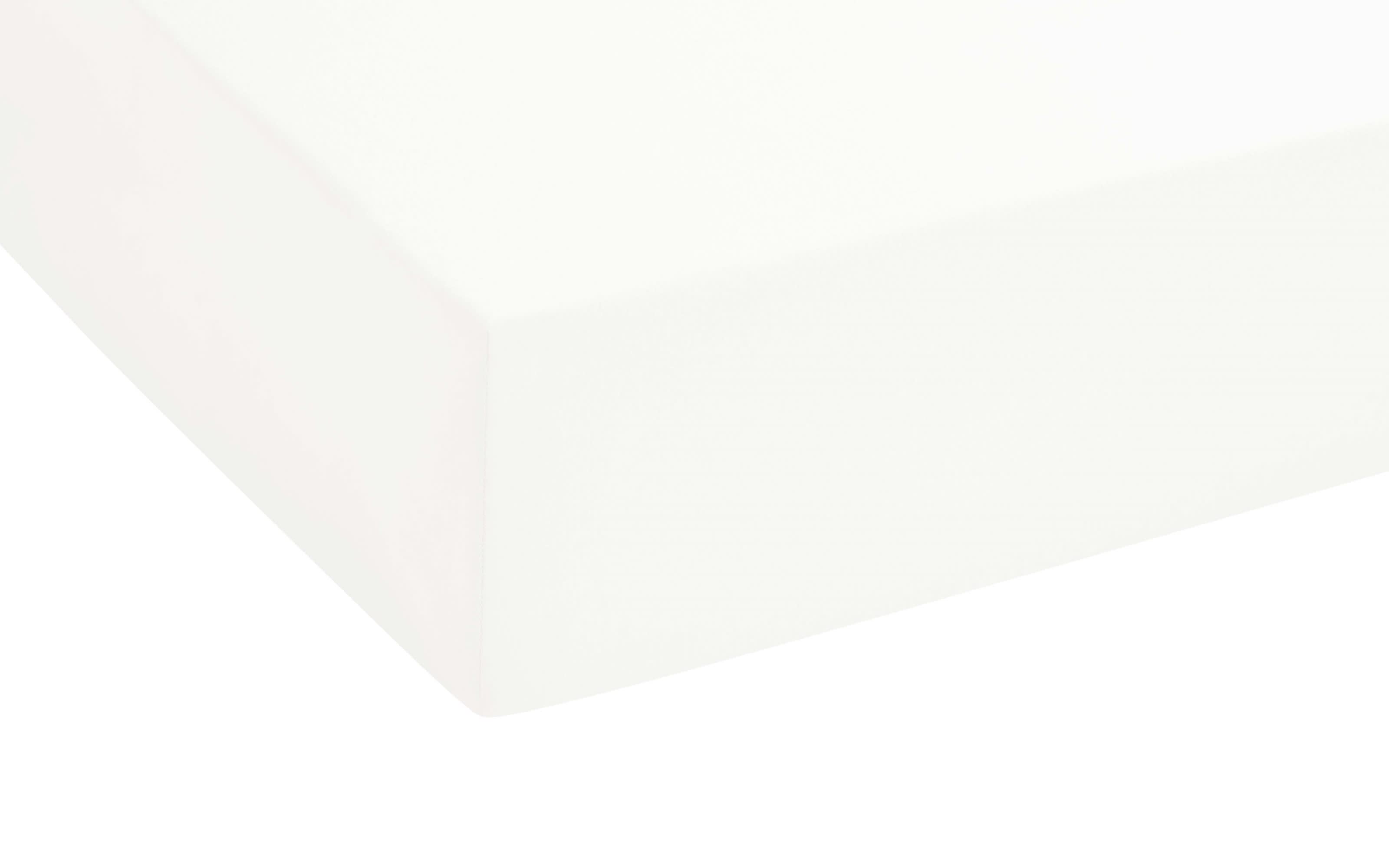 Boxspring-Spannbetttuch, weiß, 140 x 200 x 25 cm