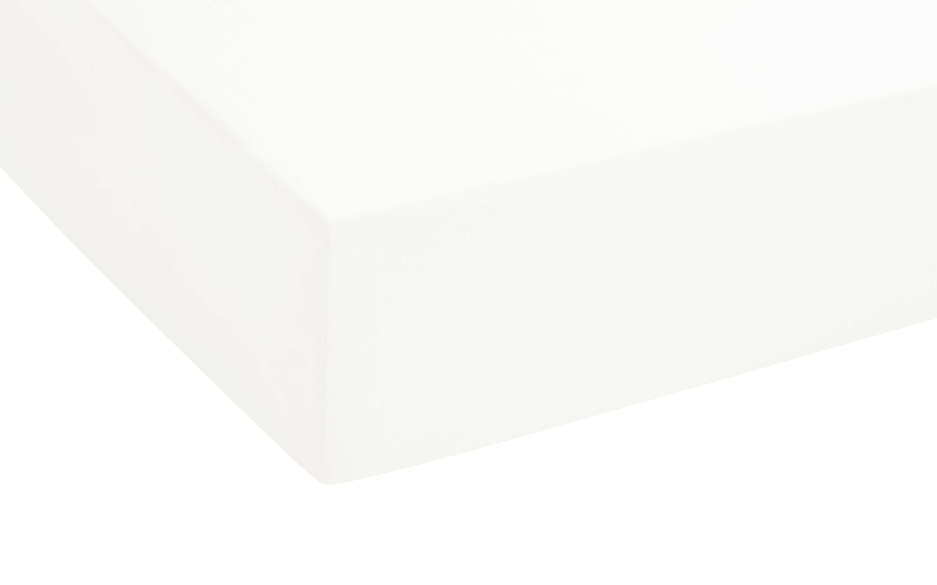 Boxspring-Spannbetttuch, weiß, 180 x 200 cm