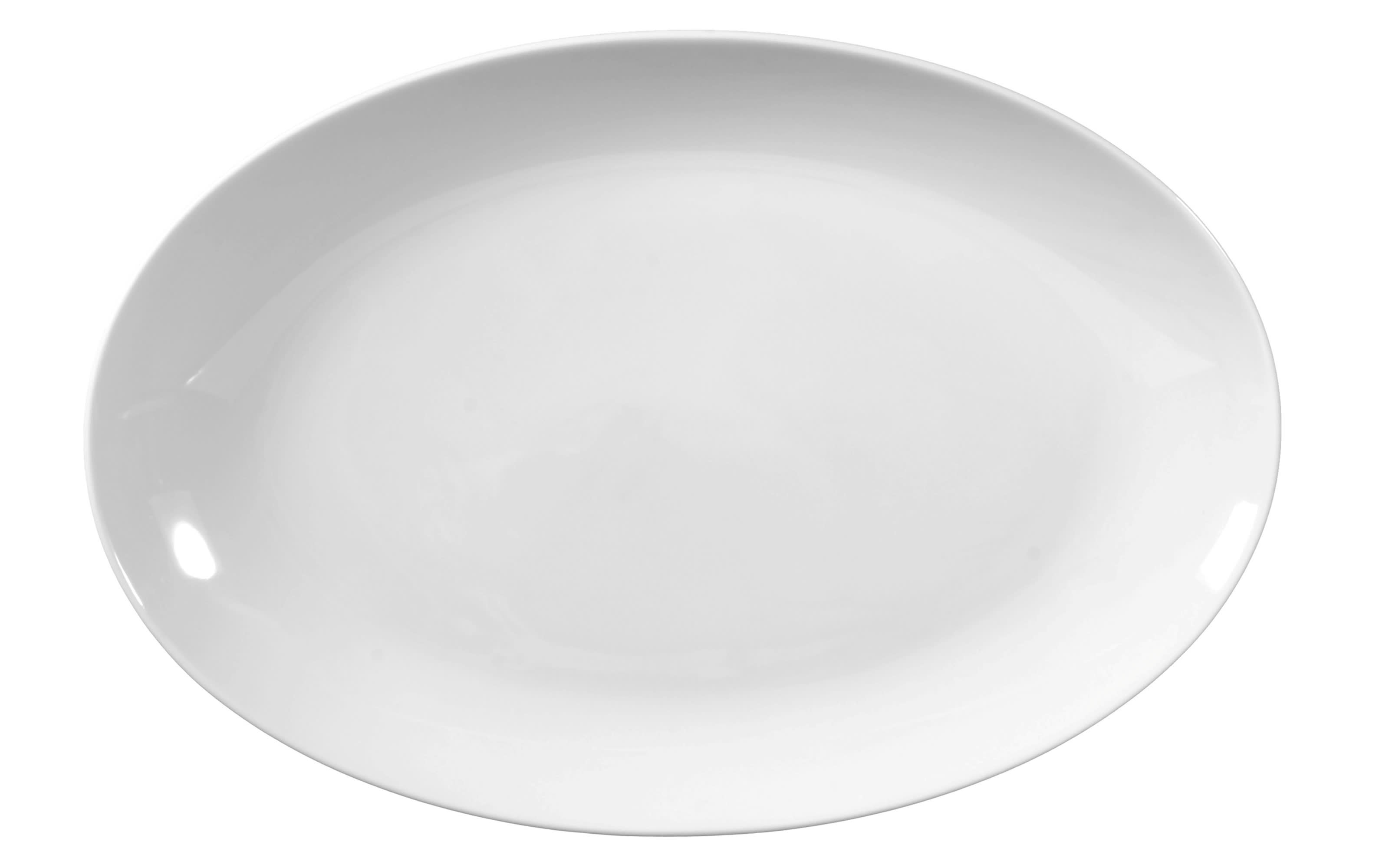 Servierplatte Rondo Liane in weiß, 31 cm
