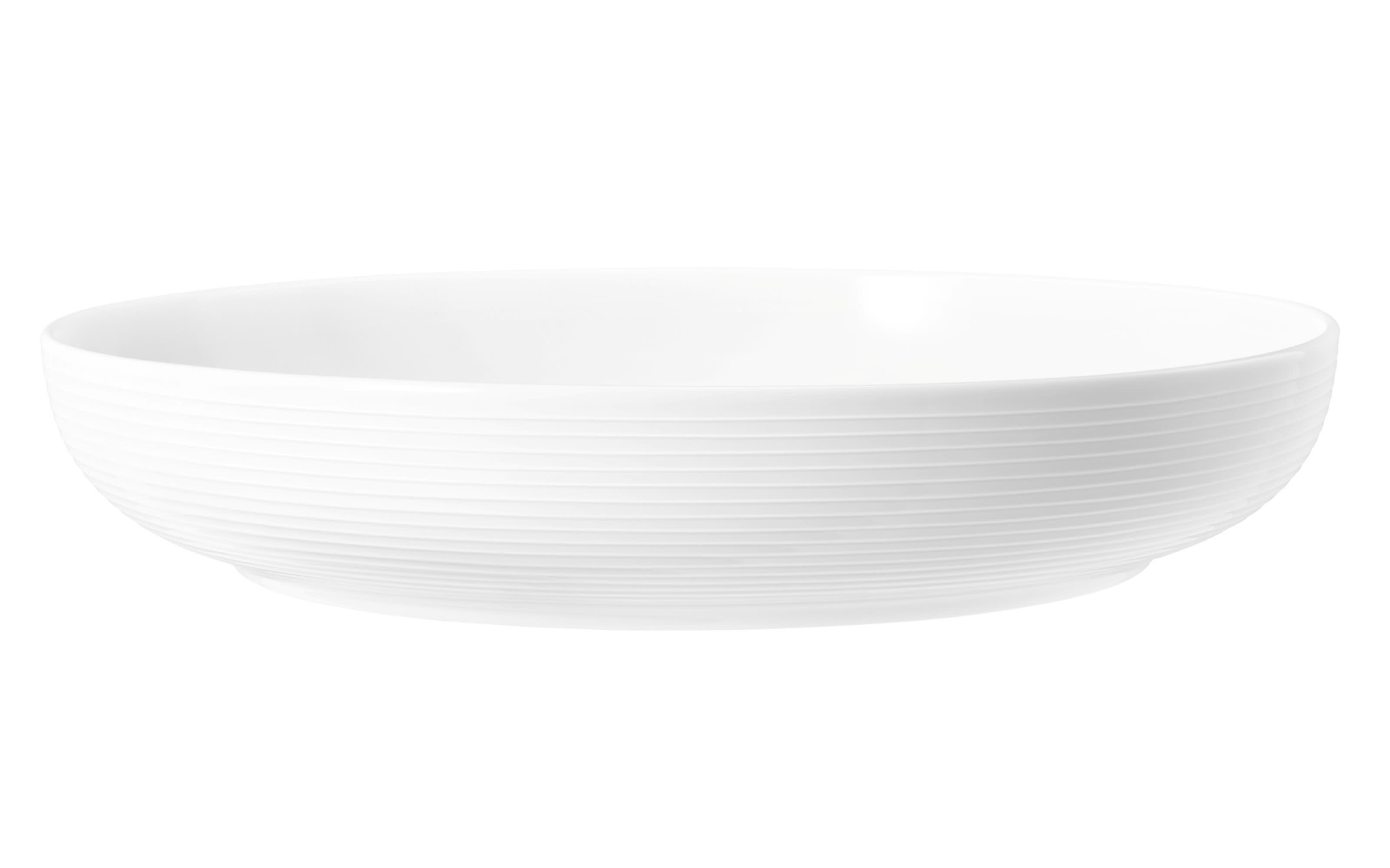 Foodbowl Beat in weiß uni, 28 cm