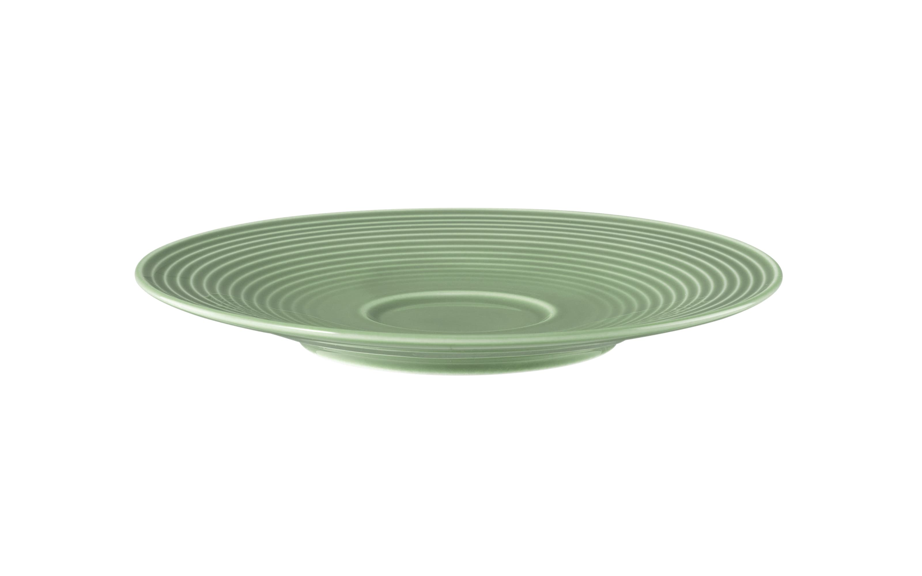 Kombi-Untertasse Beat in salbeigrün, 16,5 cm