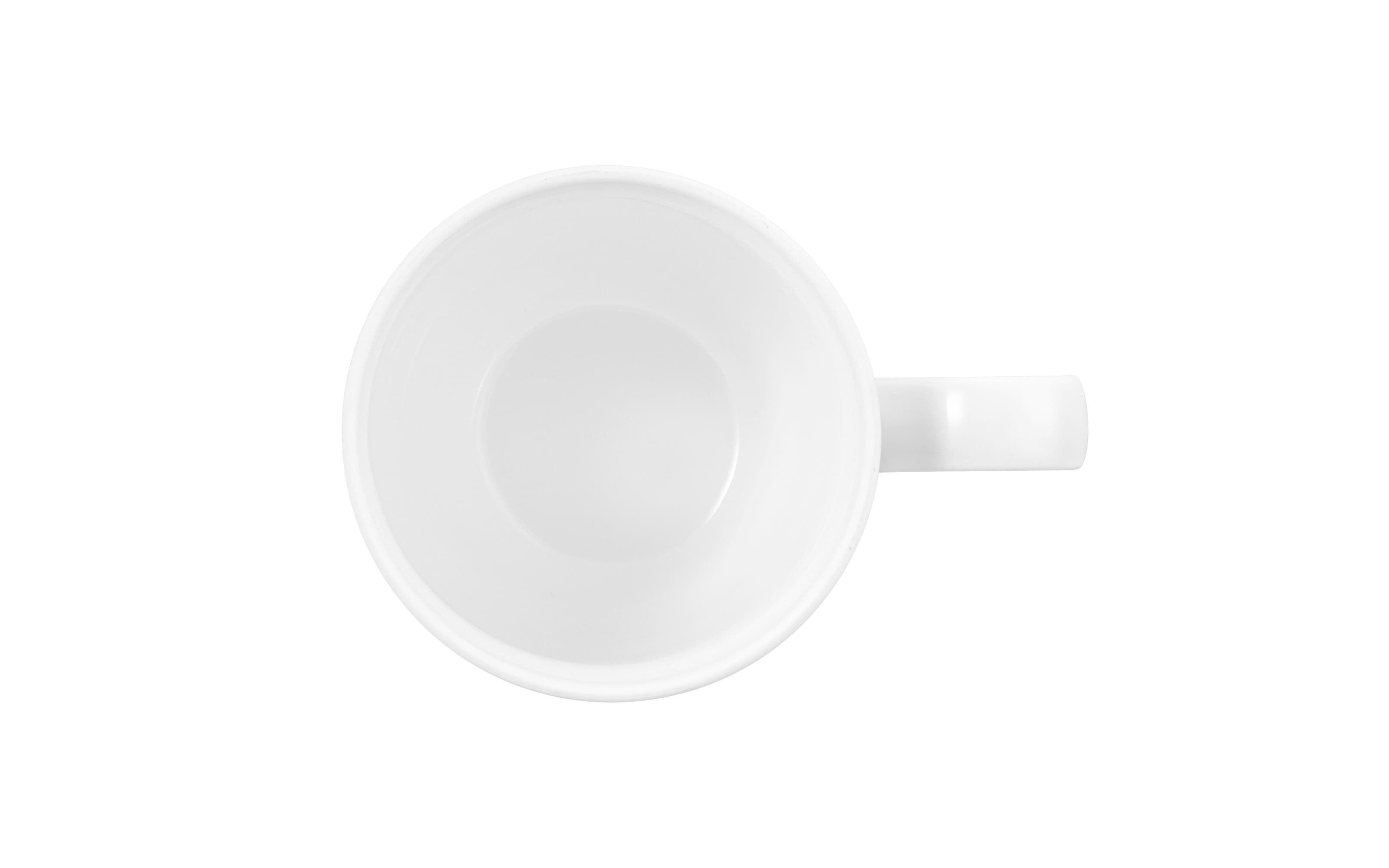 Becher Terra mit Henkel, weiß, 400 ml